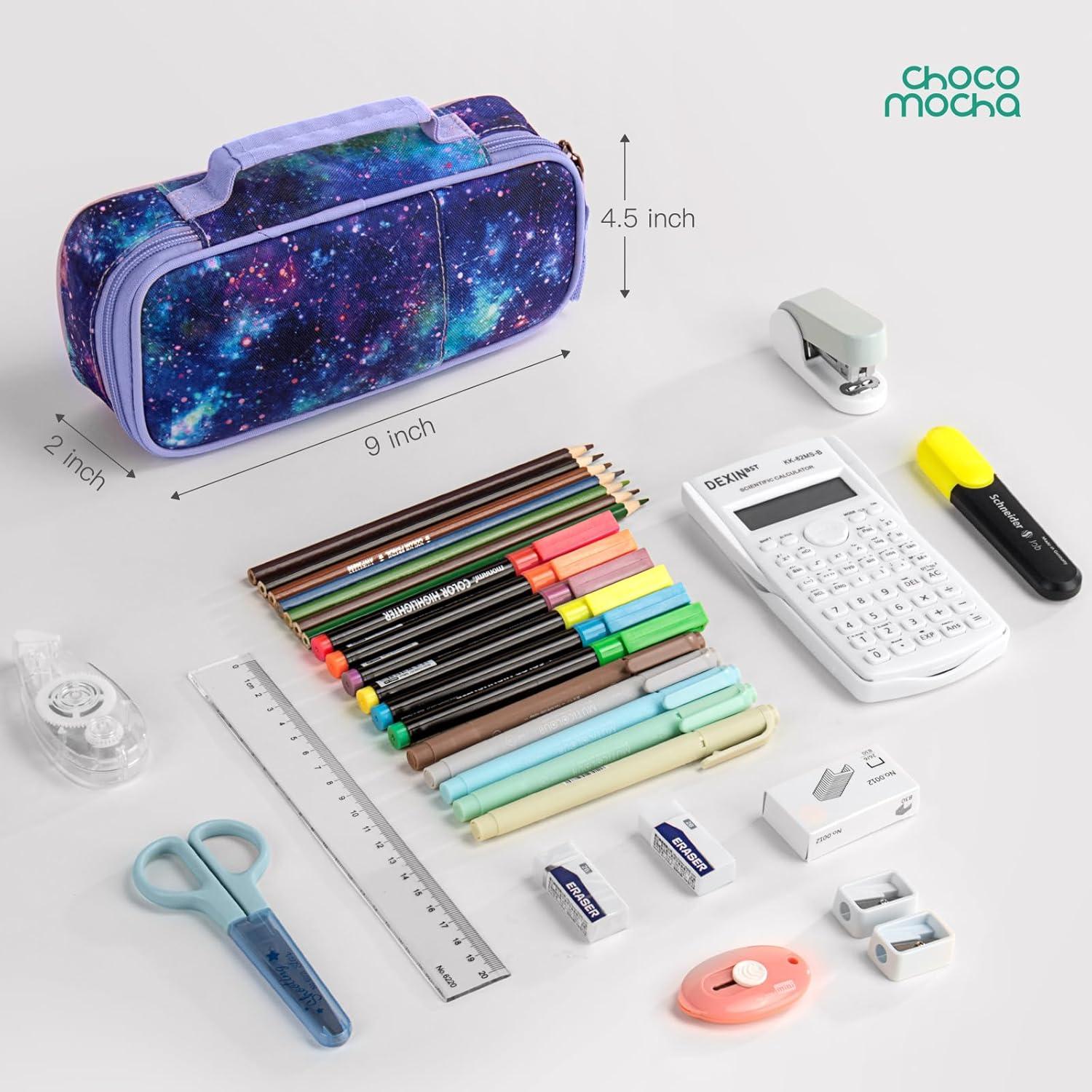 Estuche de Lápices Choco Mocha Galaxia 22.9x5.1x11.4cm