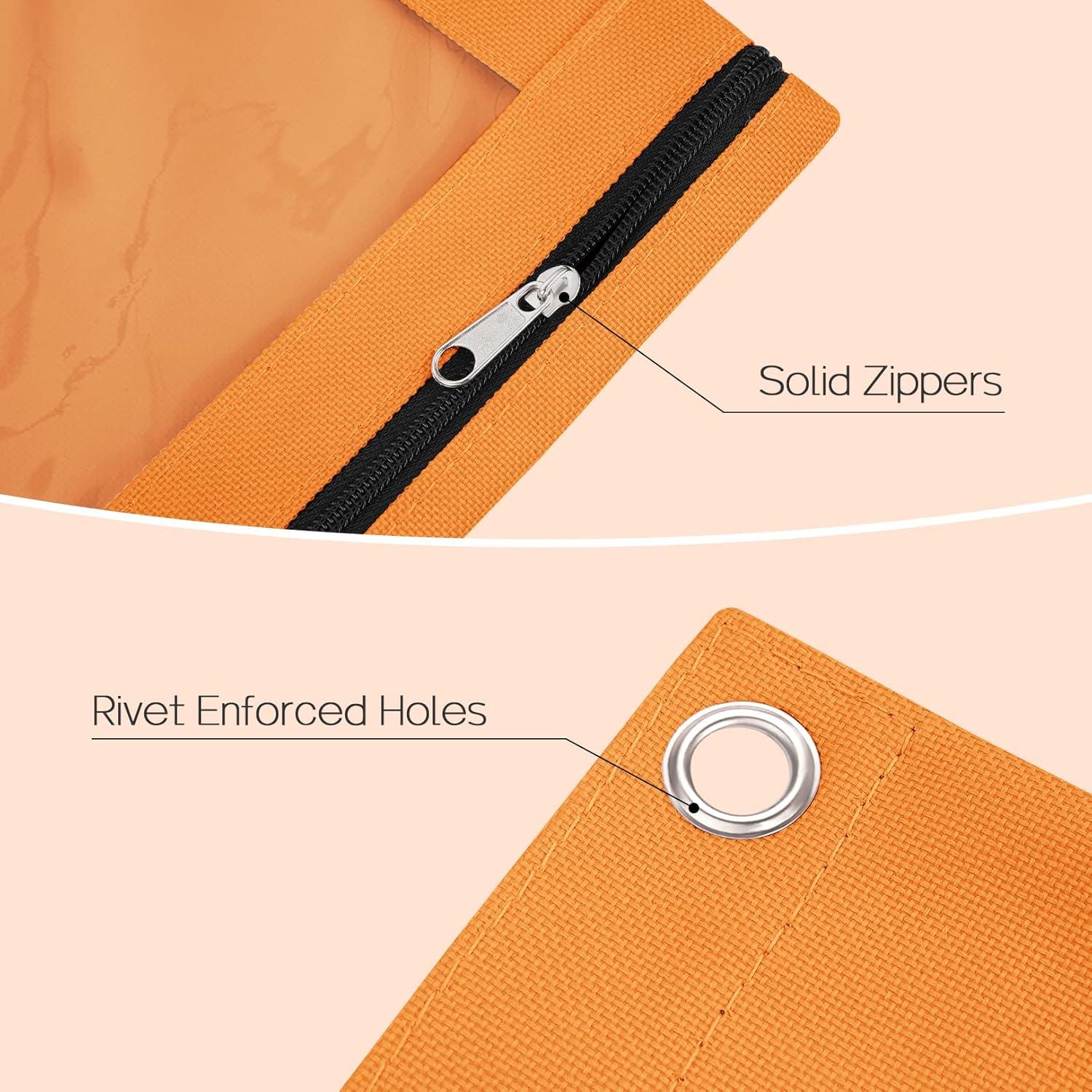 Estuche de Lápices Sooetz Azul y Naranja para Carpeta 3 Anillas