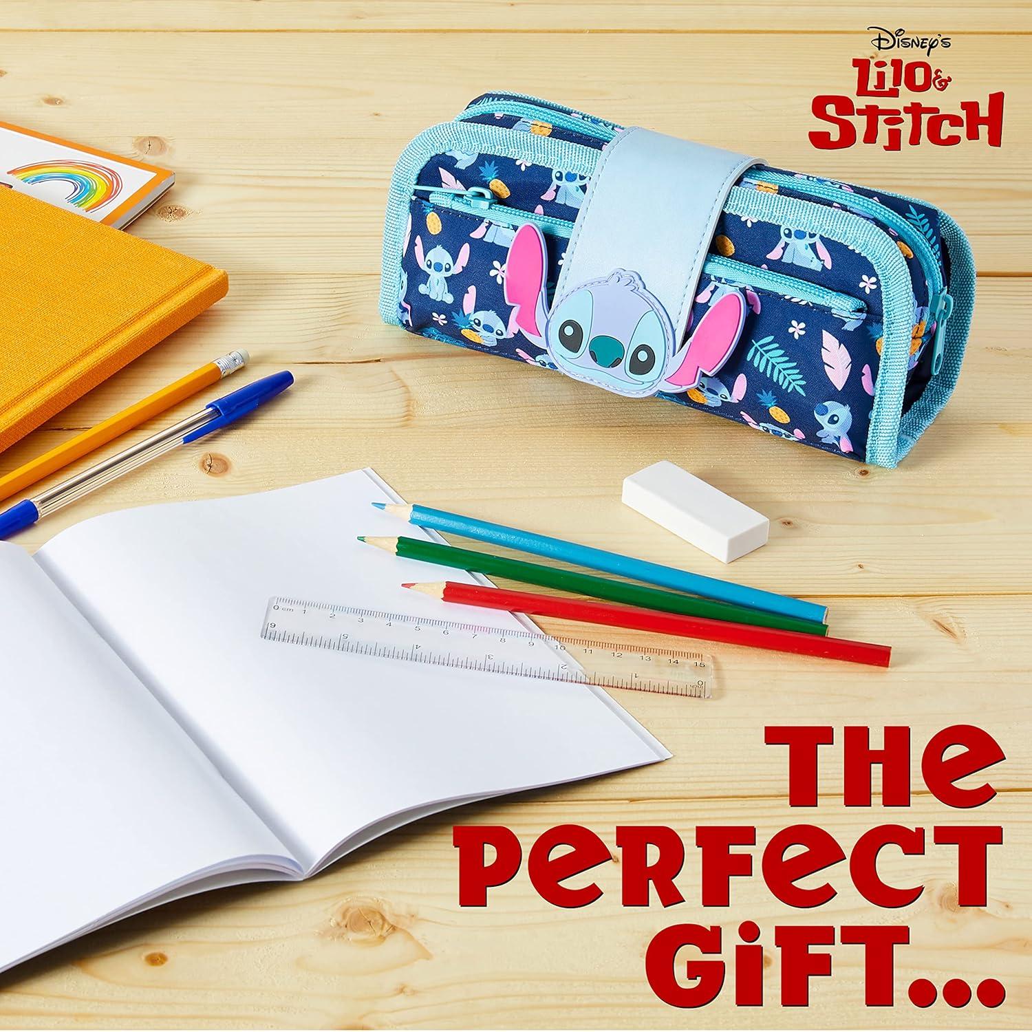 Estuche de Lápices Disney Stitch con Suministros de Papelería