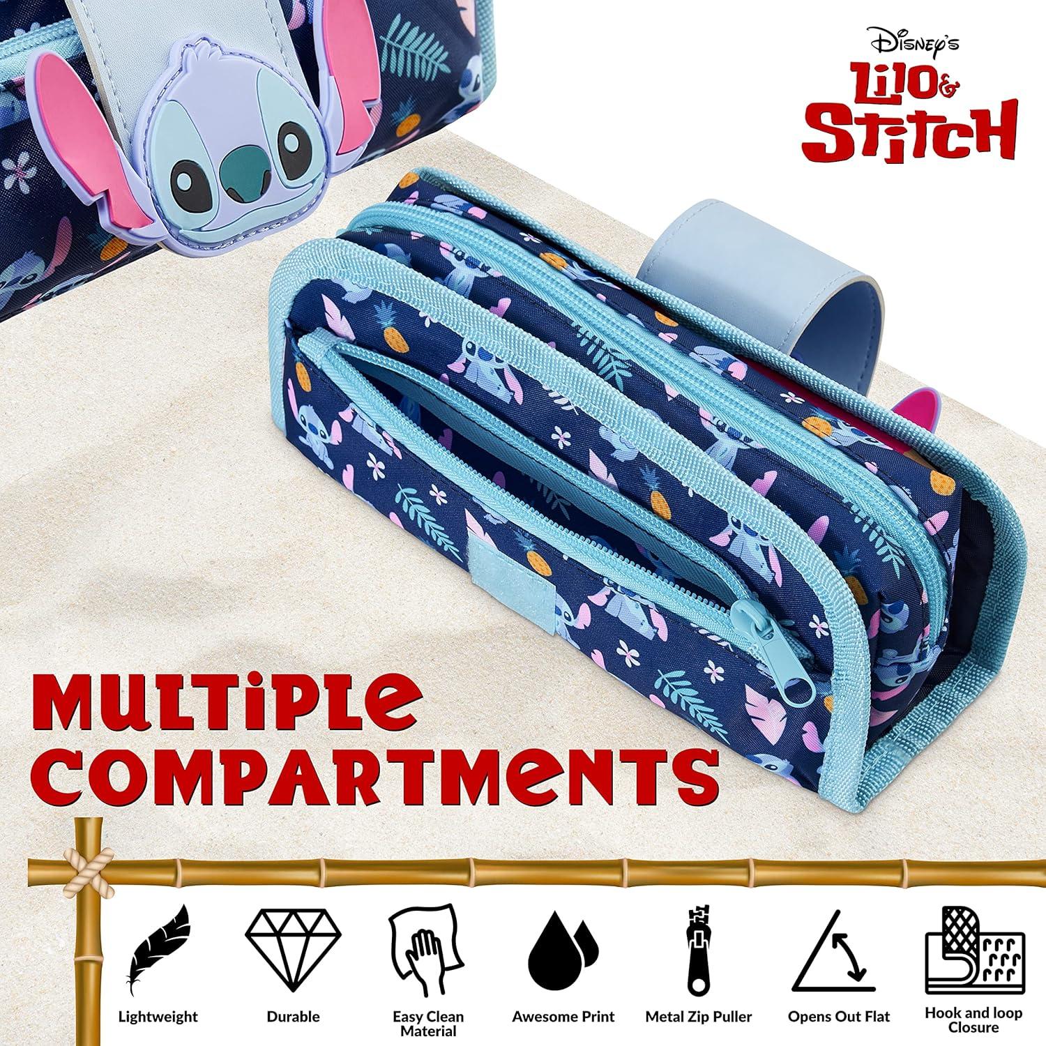 Estuche de Lápices Disney Stitch con Suministros de Papelería