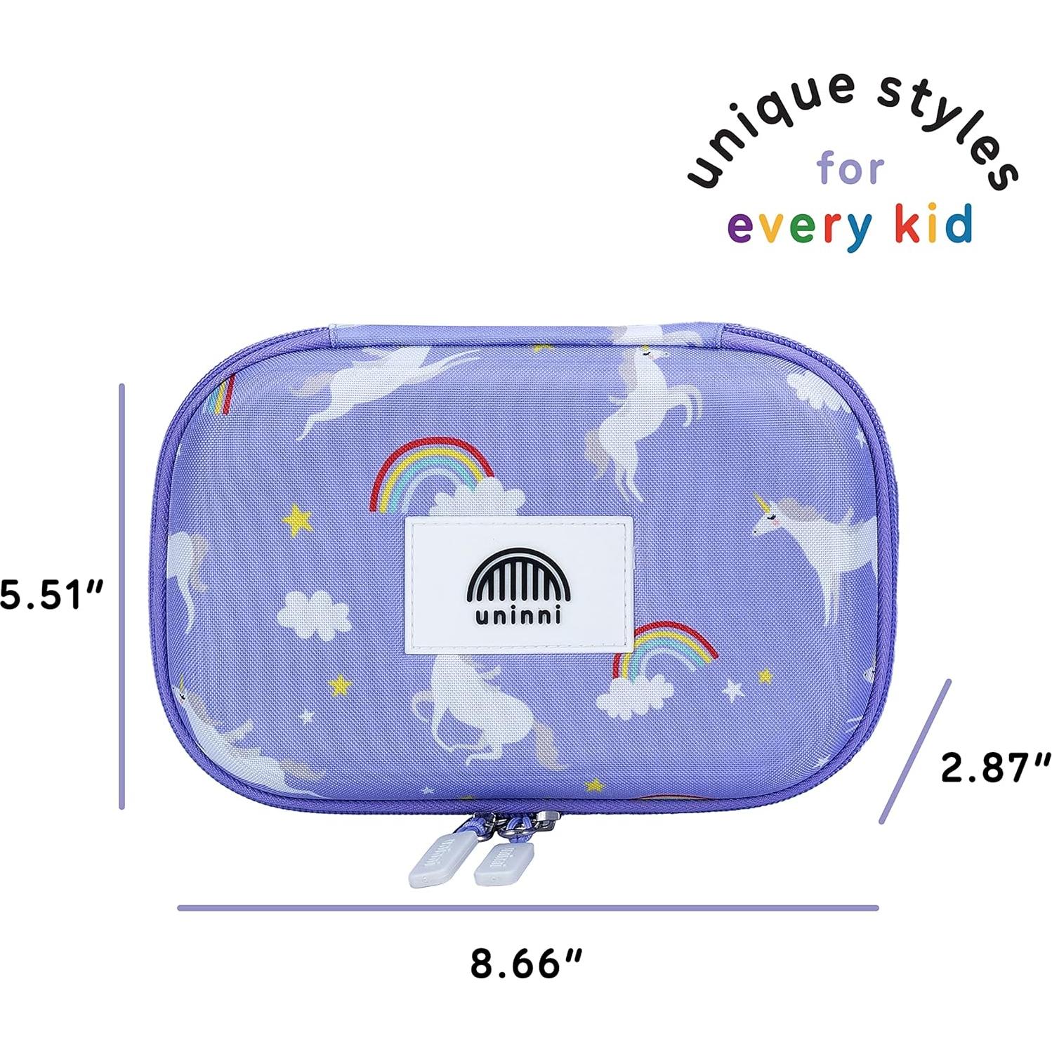 Estuche de Lápices Unicornio Uninni 22x14x7.3 cm con Divisores