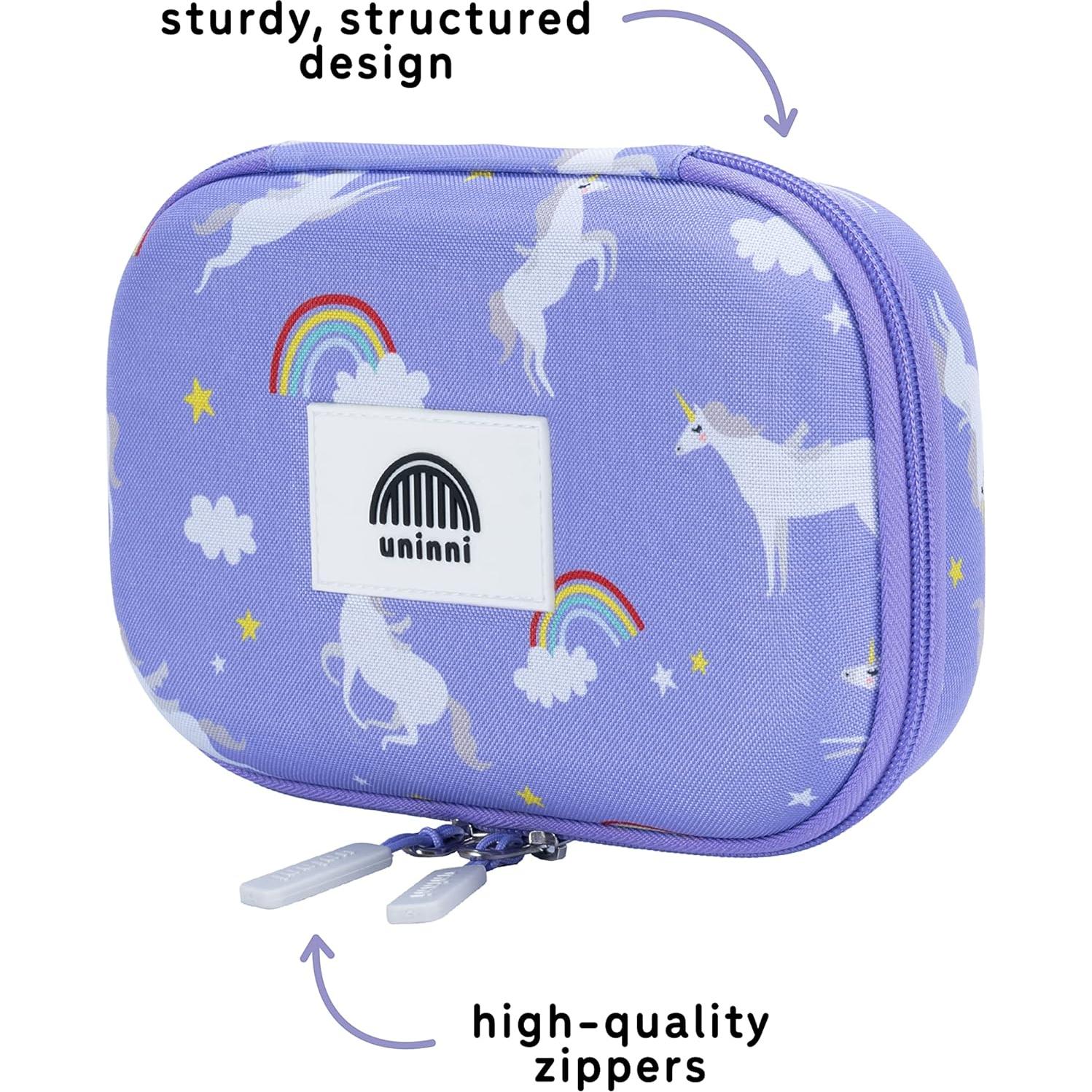 Estuche de Lápices Unicornio Uninni 22x14x7.3 cm con Divisores