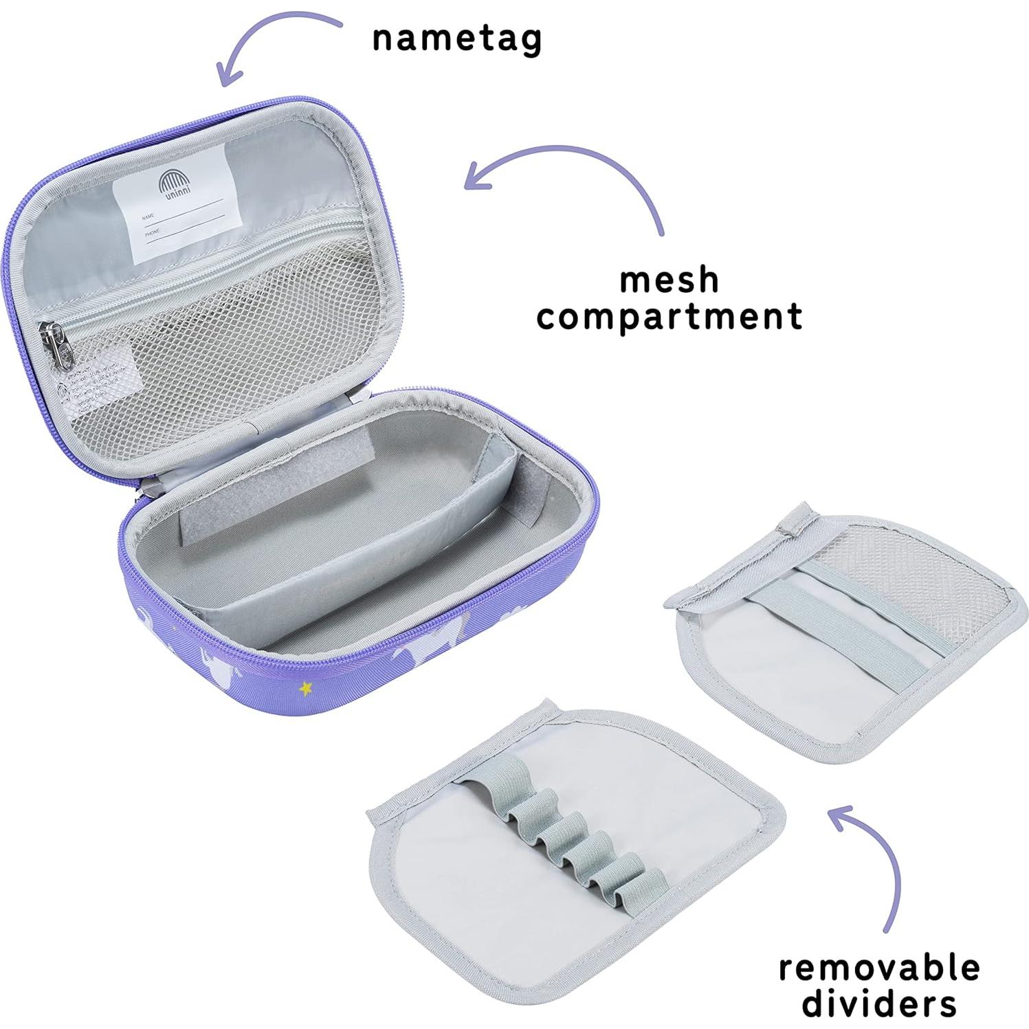 Estuche de Lápices Unicornio Uninni 22x14x7.3 cm con Divisores