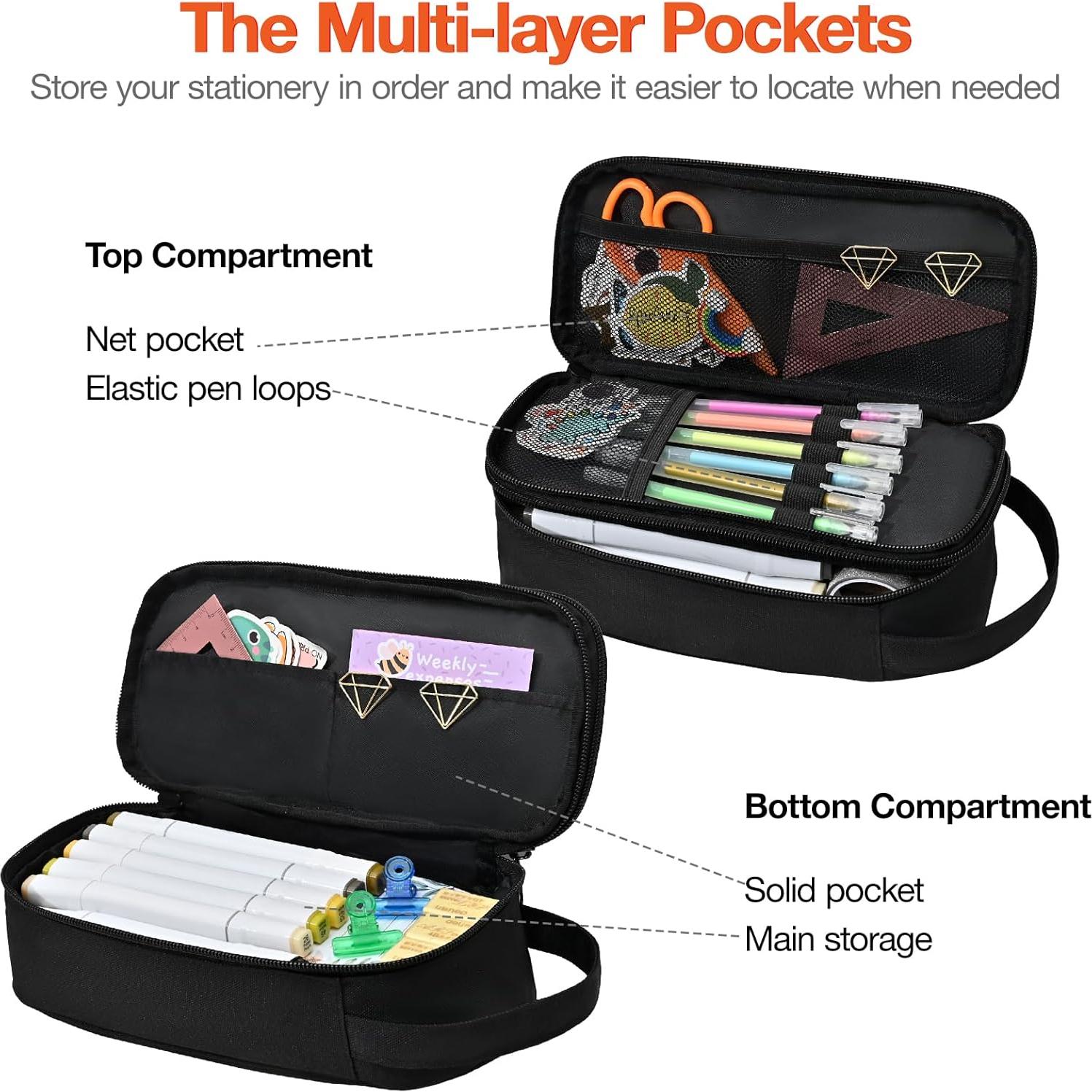 Estuche de Lápices Beaulyn Gamer Verde/Azul 24.1x10.7x8.9 cm