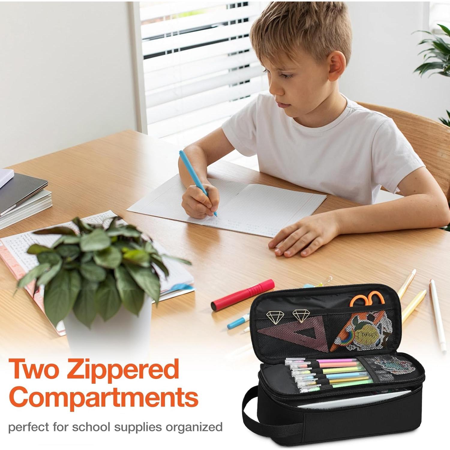 Estuche de Lápices Beaulyn Gamer Verde/Azul 24.1x10.7x8.9 cm