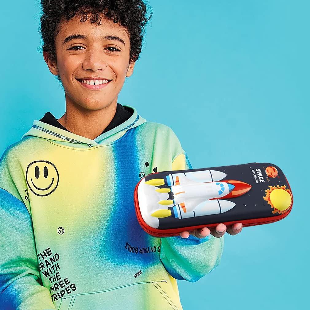 Estuche de lápices 3D FEWOFJ Transbordador Espacial 22.86x10.67cm