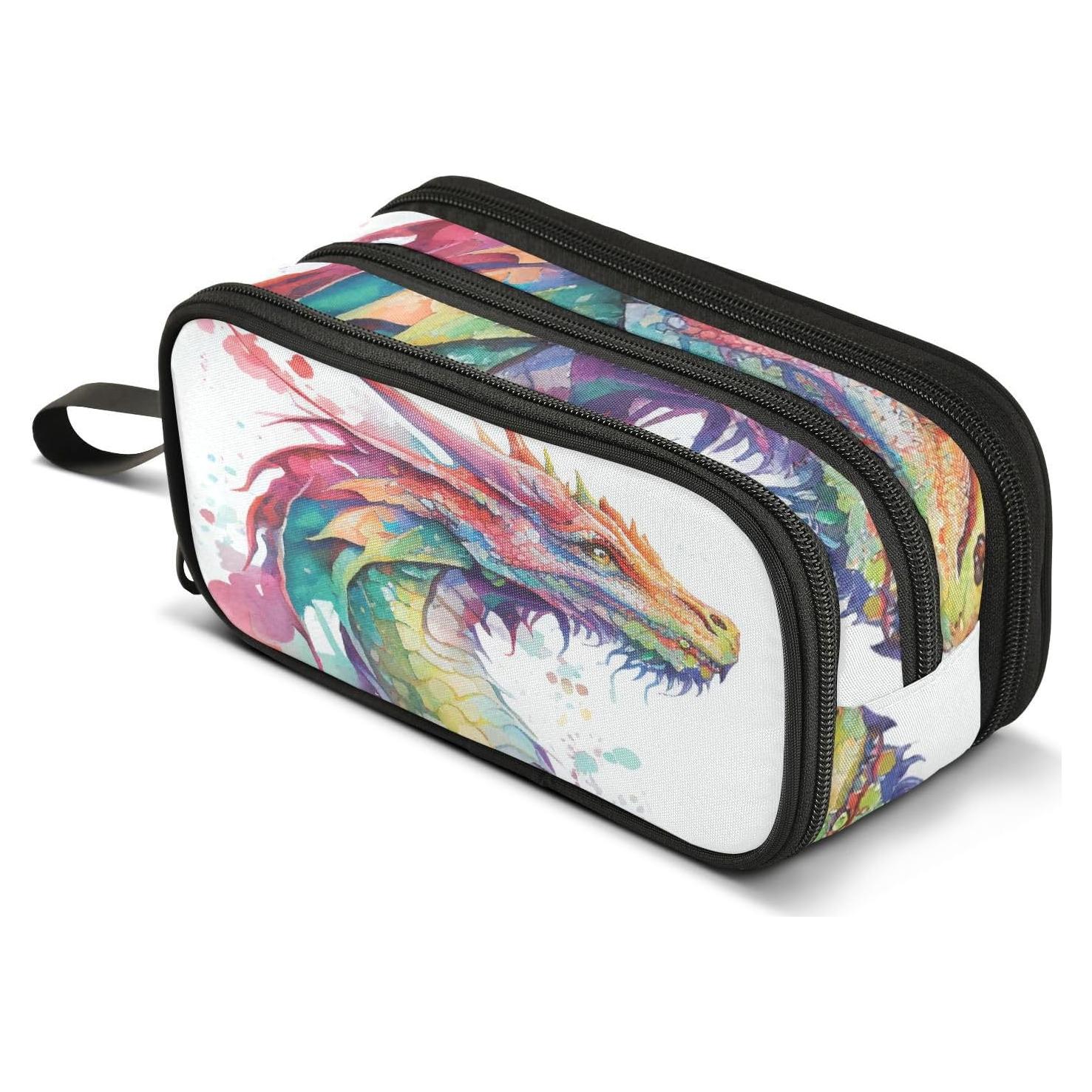 Estuche de Lápices BOENLE Dragón Acuarela 22.5x9x11cm