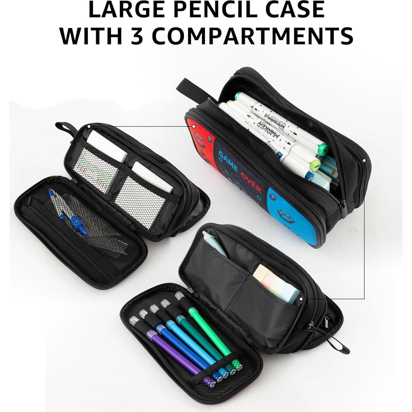 Estuche de Lápices Easozoom Grande 23.6x11.4cm 3 Compartimentos