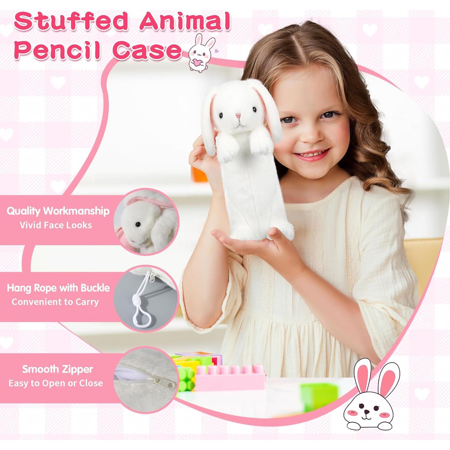 Estuche de Lápices de Peluche Conejo BB FUNHOUSE 32x17.8 cm