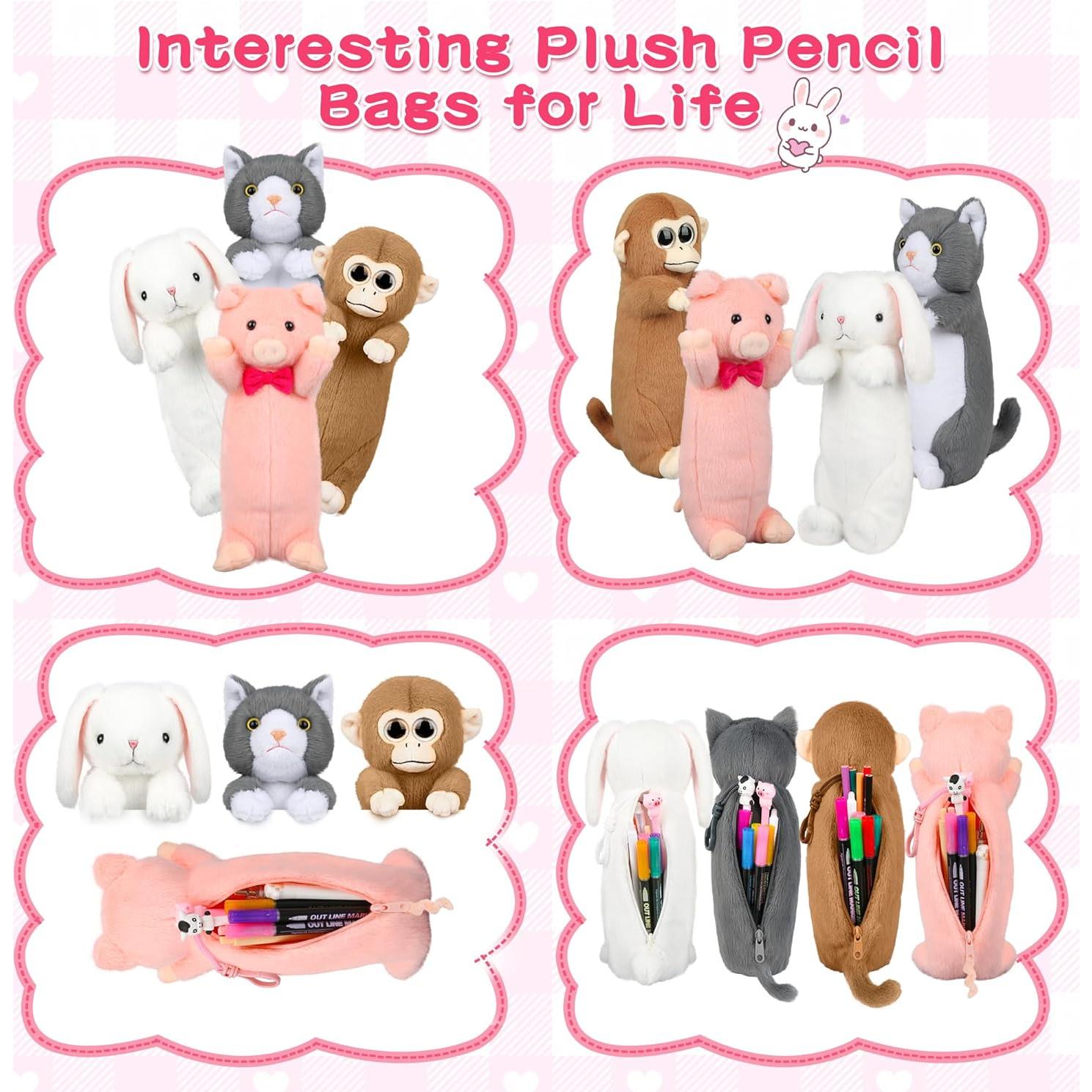 Estuche de Lápices de Peluche Conejo BB FUNHOUSE 32x17.8 cm