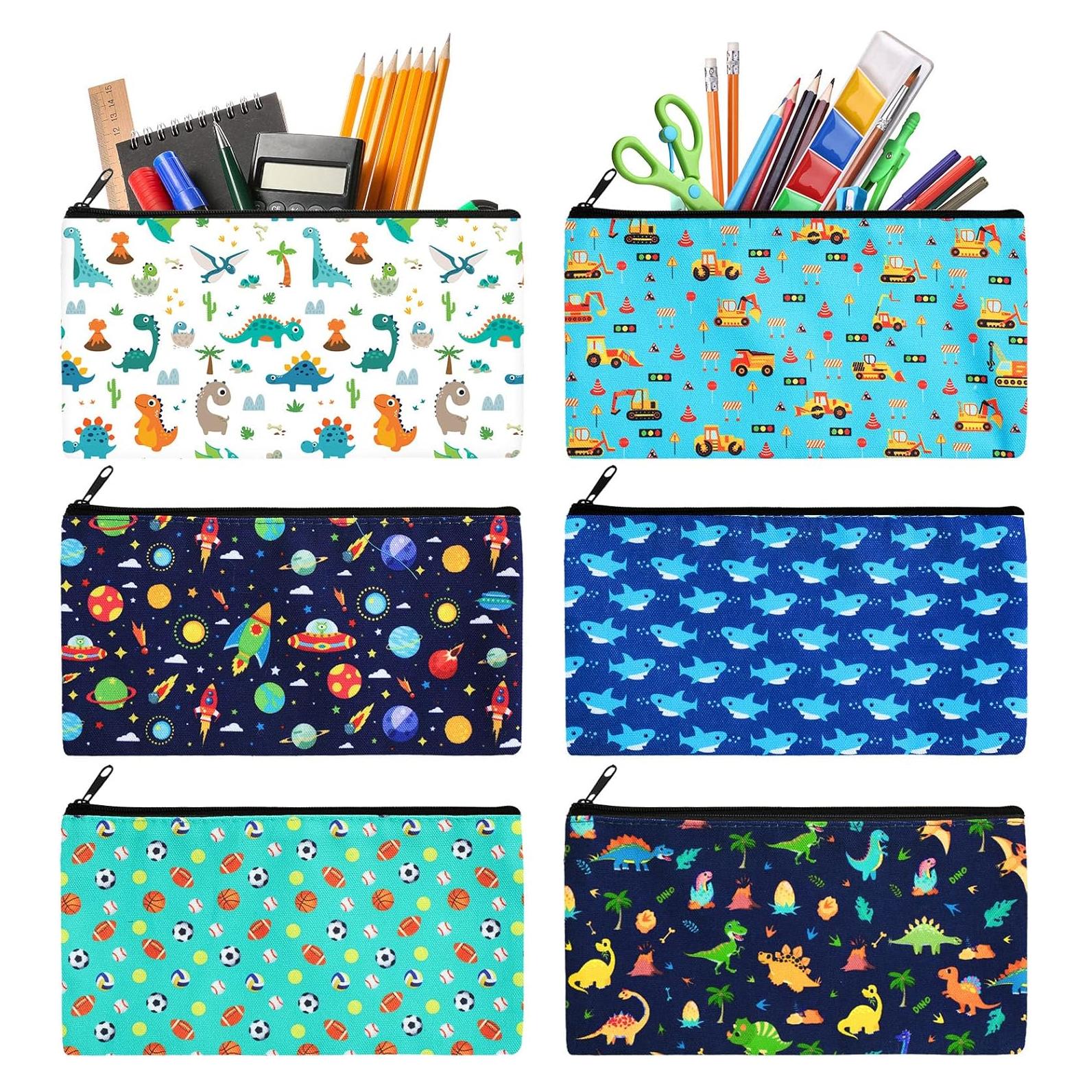 Estuche de Lápiz Colarr 6 Piezas Dinosaurio 23x12 cm