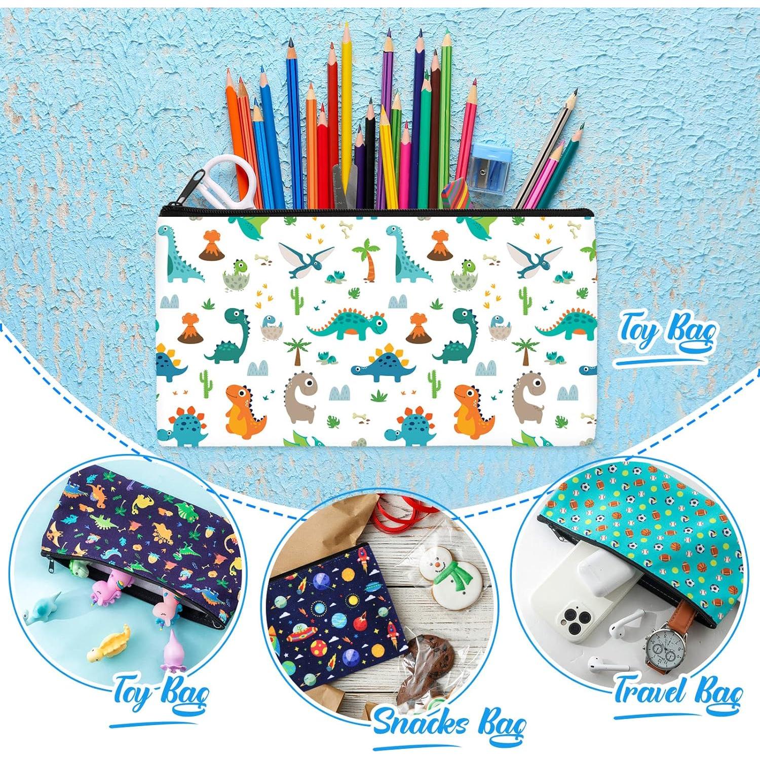 Estuche de Lápiz Colarr 6 Piezas Dinosaurio 23x12 cm