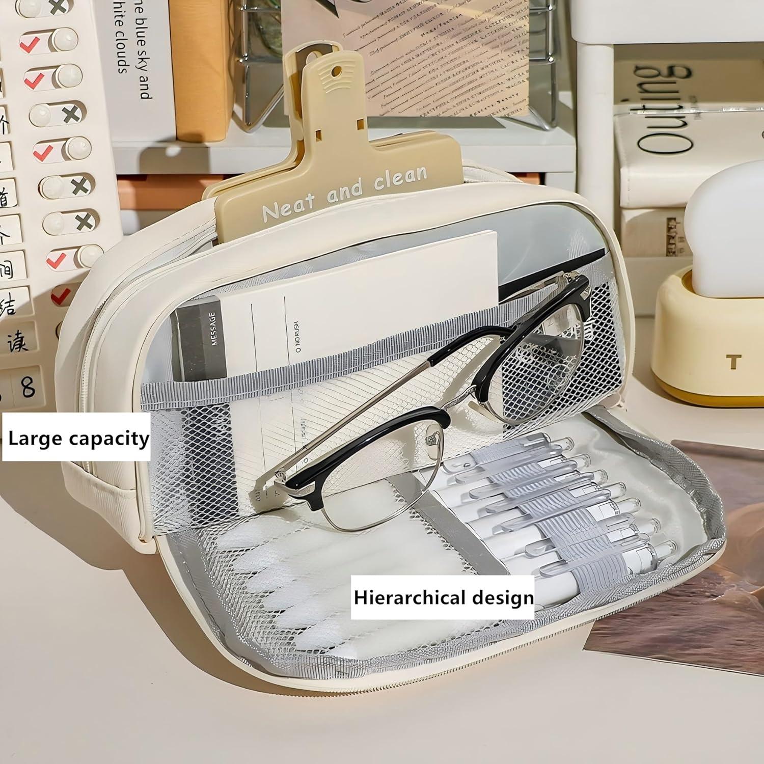 Estuche de Lápices Grande Grurun Negro 21.1x11.2x7.5 cm