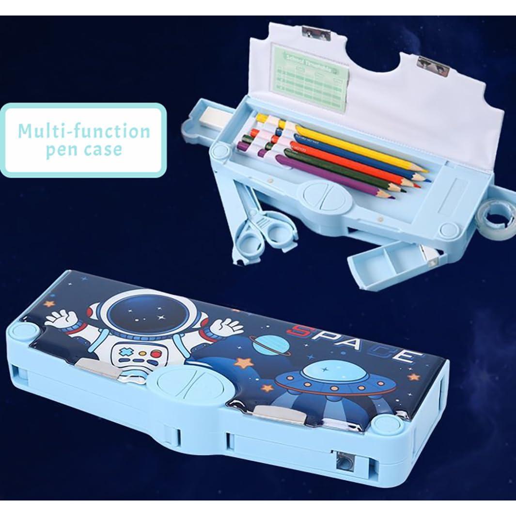 Estuche de lápices multifuncional FEWOFJ Nave Espacial 24.99x9.00cm