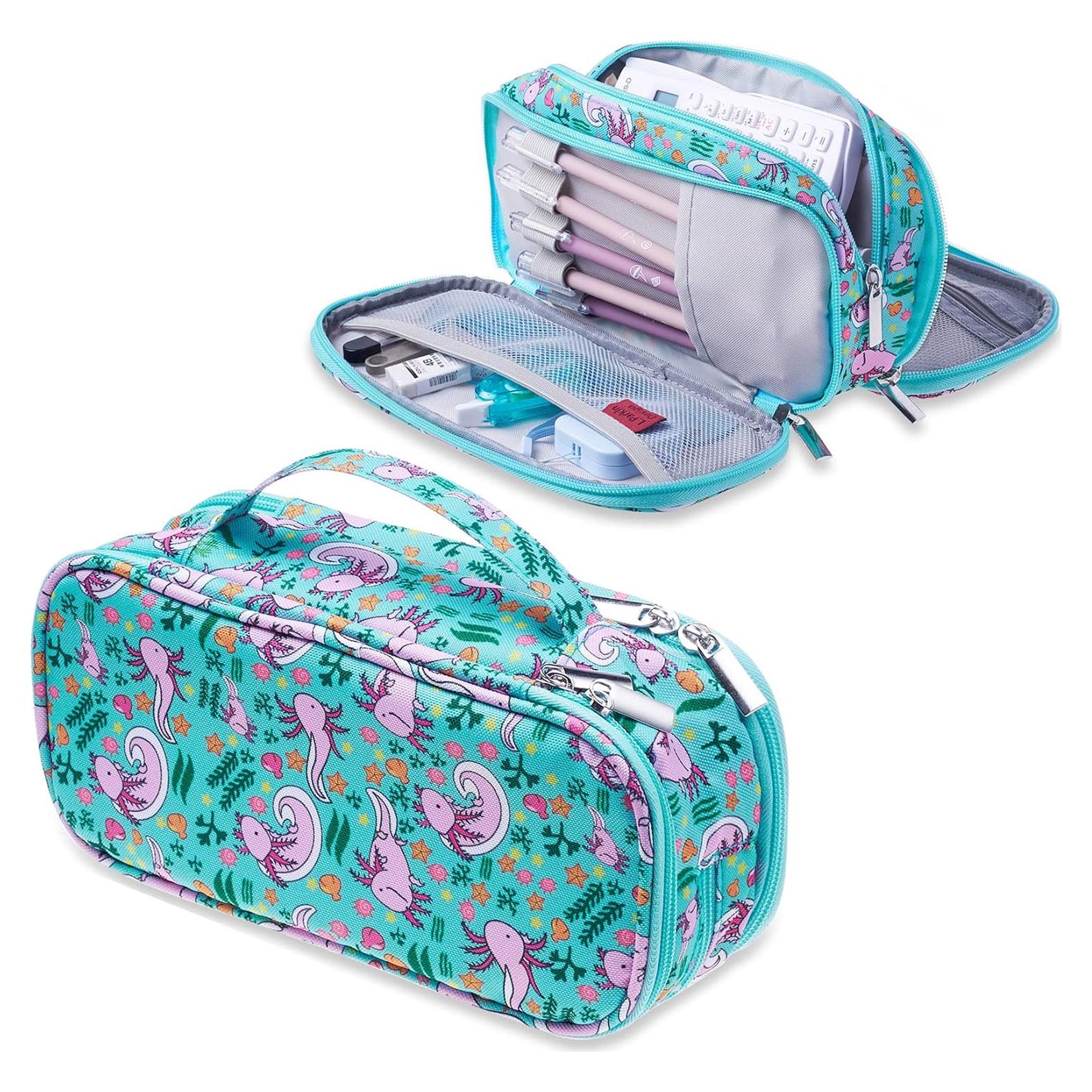 Estuche de Lápices LParkin Axolotl 24x11x7.6 cm Multiusos