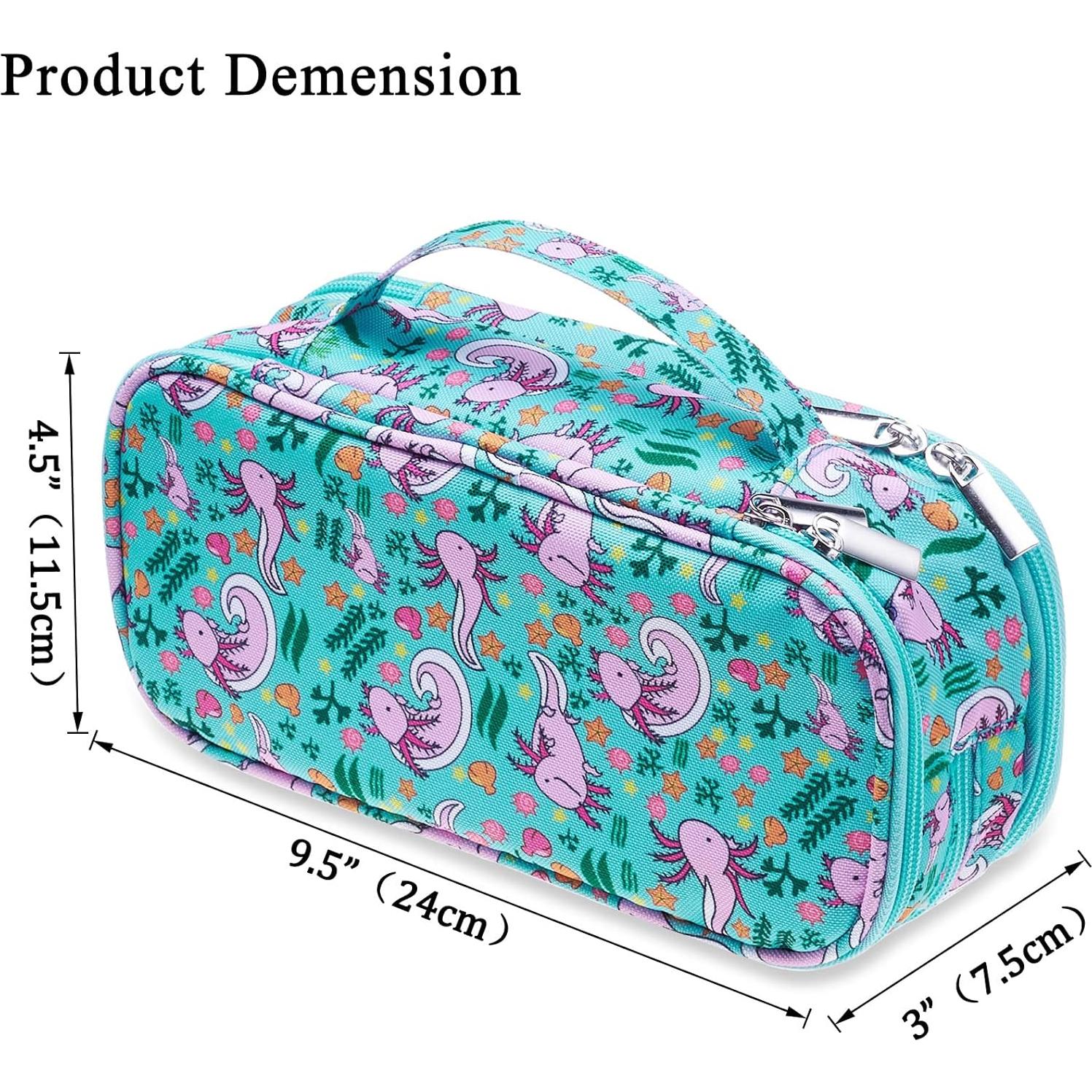 Estuche de Lápices LParkin Axolotl 24x11x7.6 cm Multiusos