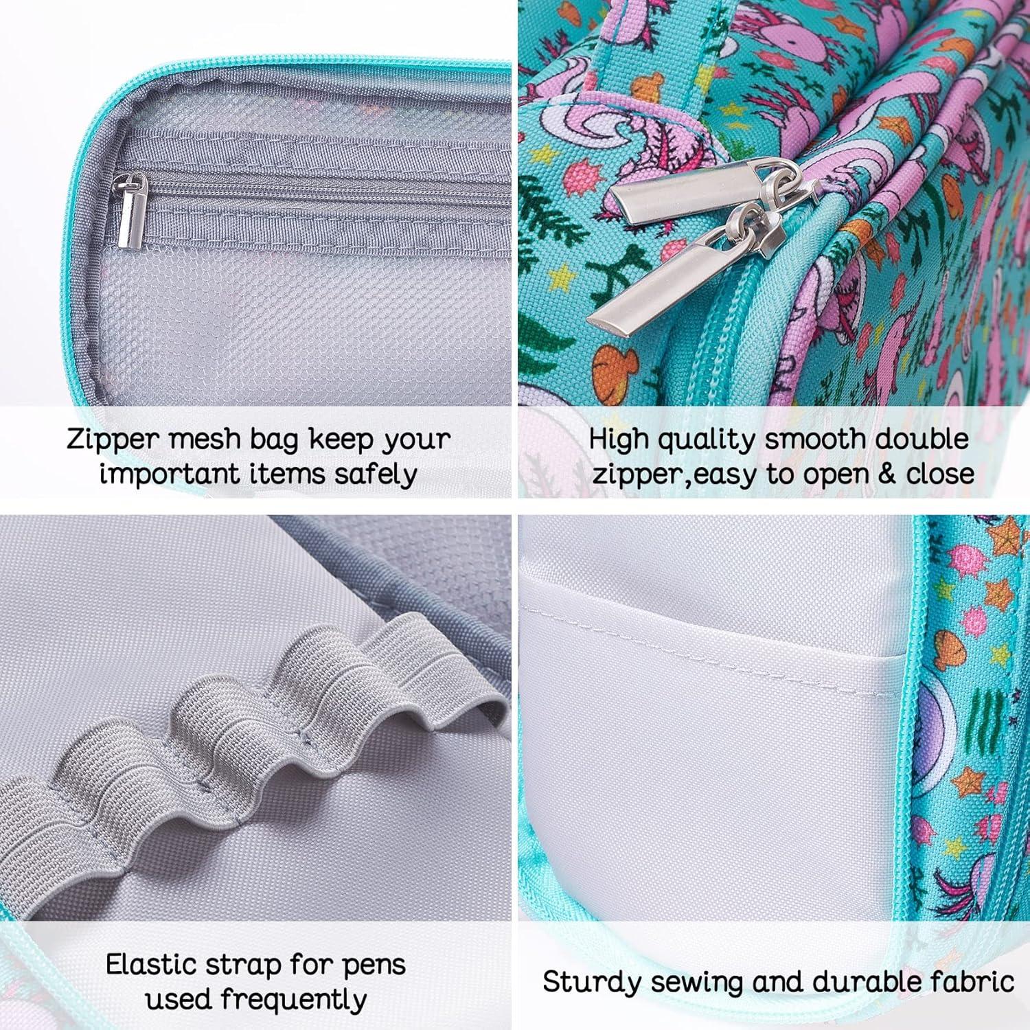 Estuche de Lápices LParkin Axolotl 24x11x7.6 cm Multiusos