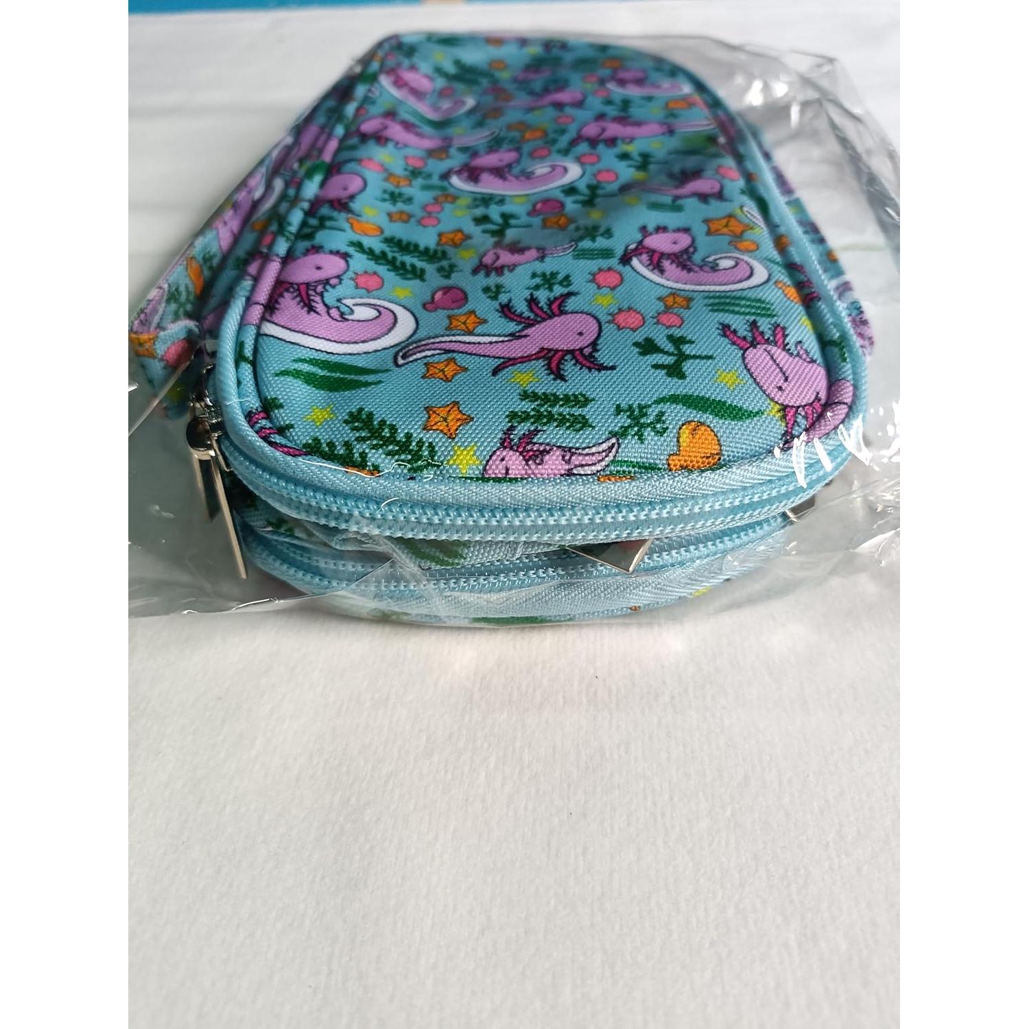 Estuche de Lápices LParkin Axolotl 24x11x7.6 cm Multiusos