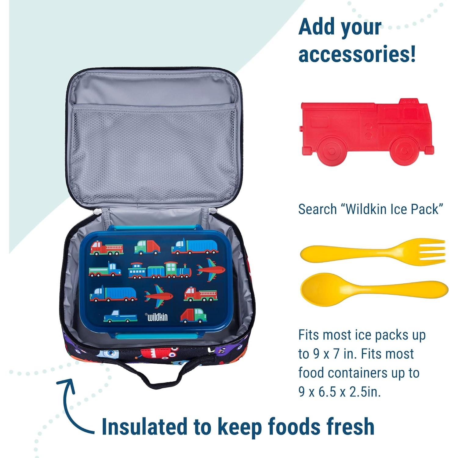 Caja de Almuerzo Aislada Wildkin Monstruos 24.8x17.8cm