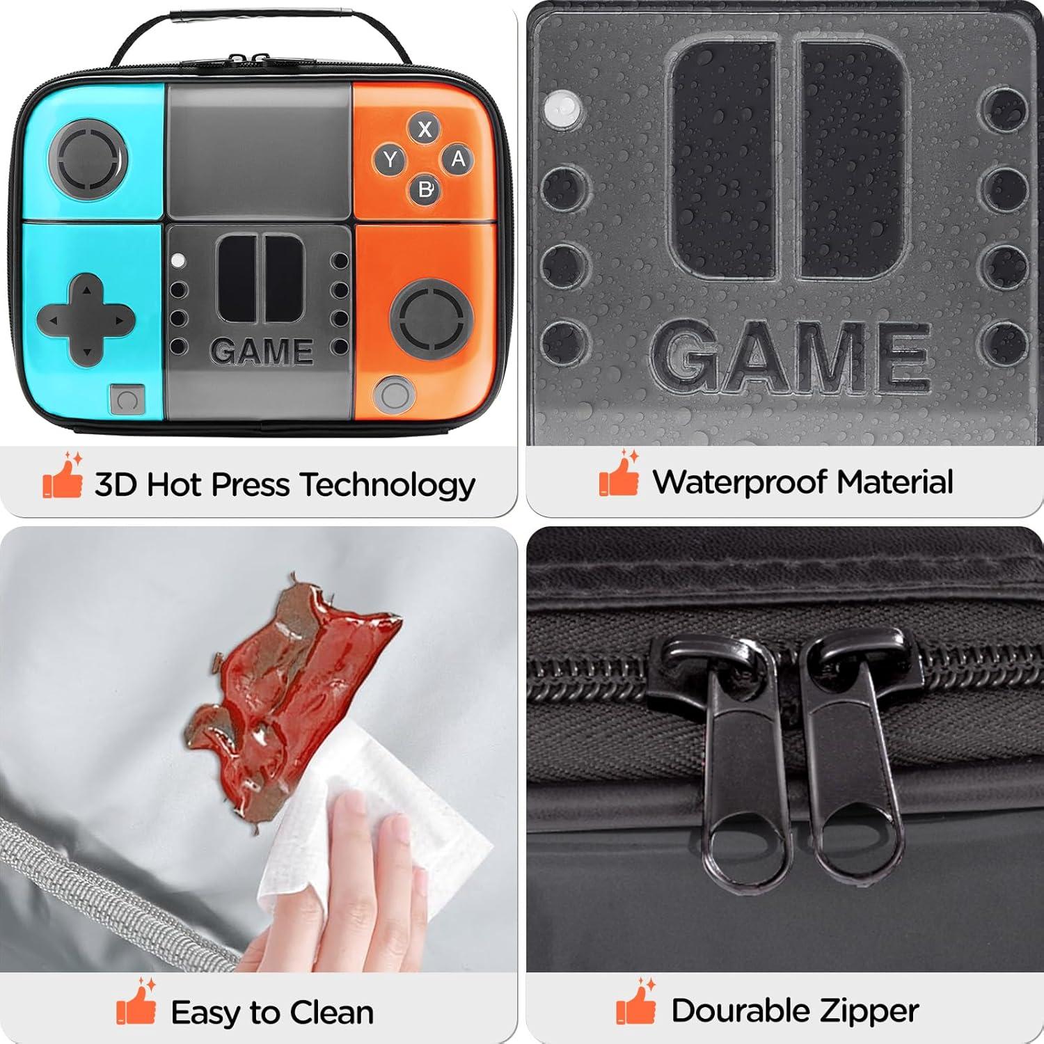 Lonchera Aislada Hairao para Niños - Diseño Consola de Juegos