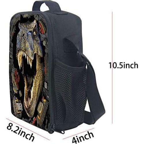 Bolsa Térmica para Almuerzo CAIWEI Dinosaurio 19x8x25 cm