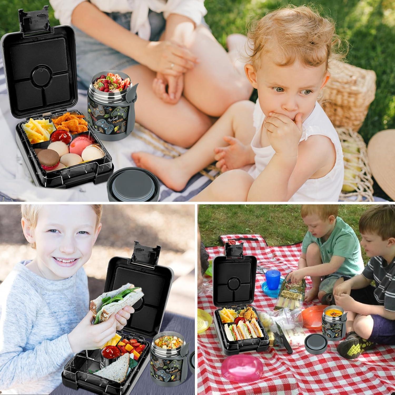 Juego de Caja de Almuerzo Bento Howeemo con Termo 300ml