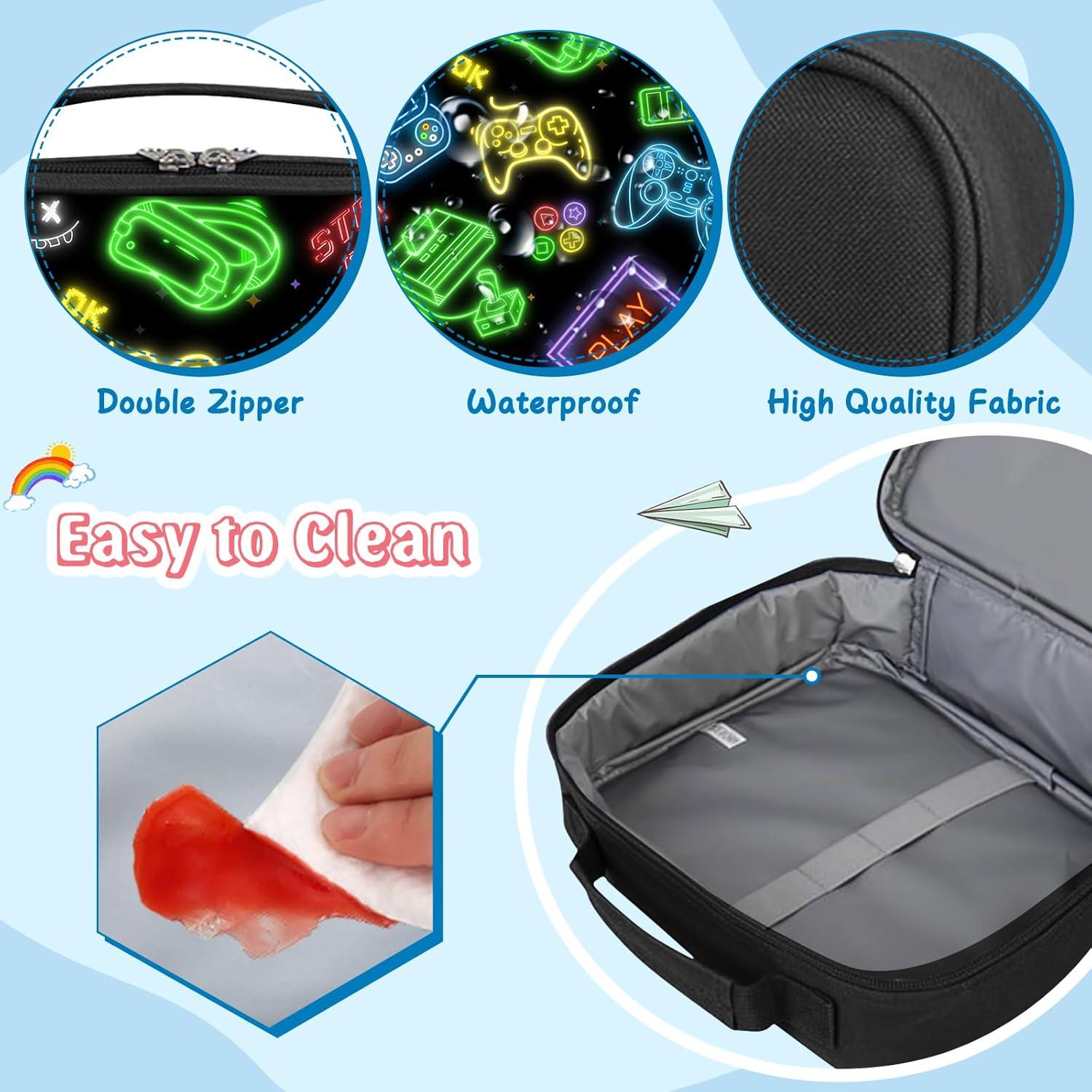 Bolsa de Almuerzo Aislada WOBAGMEN para Niños 26x9x20cm