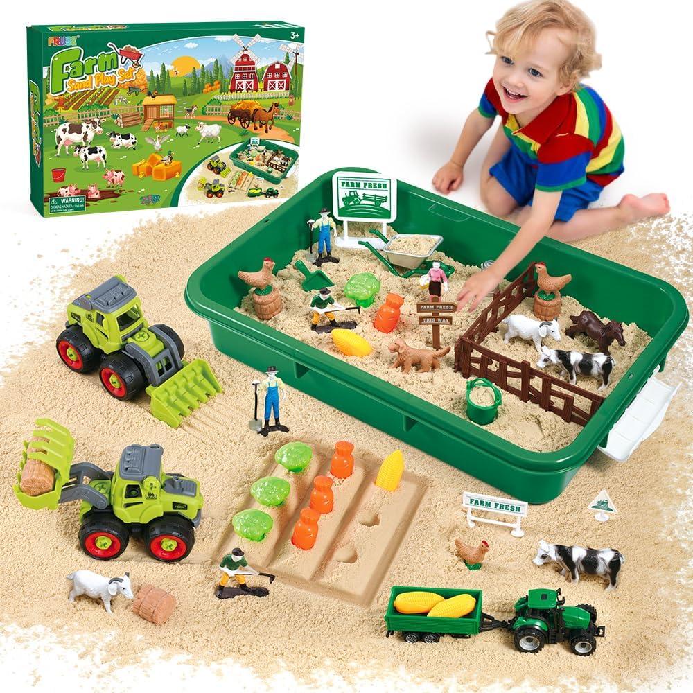 Kit de Arena Sensorial FRUSE con 38 Piezas para Niños