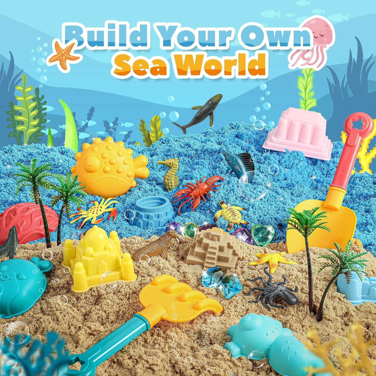 Kit de Arena Sensorial FRUSE con 38 Piezas para Niños