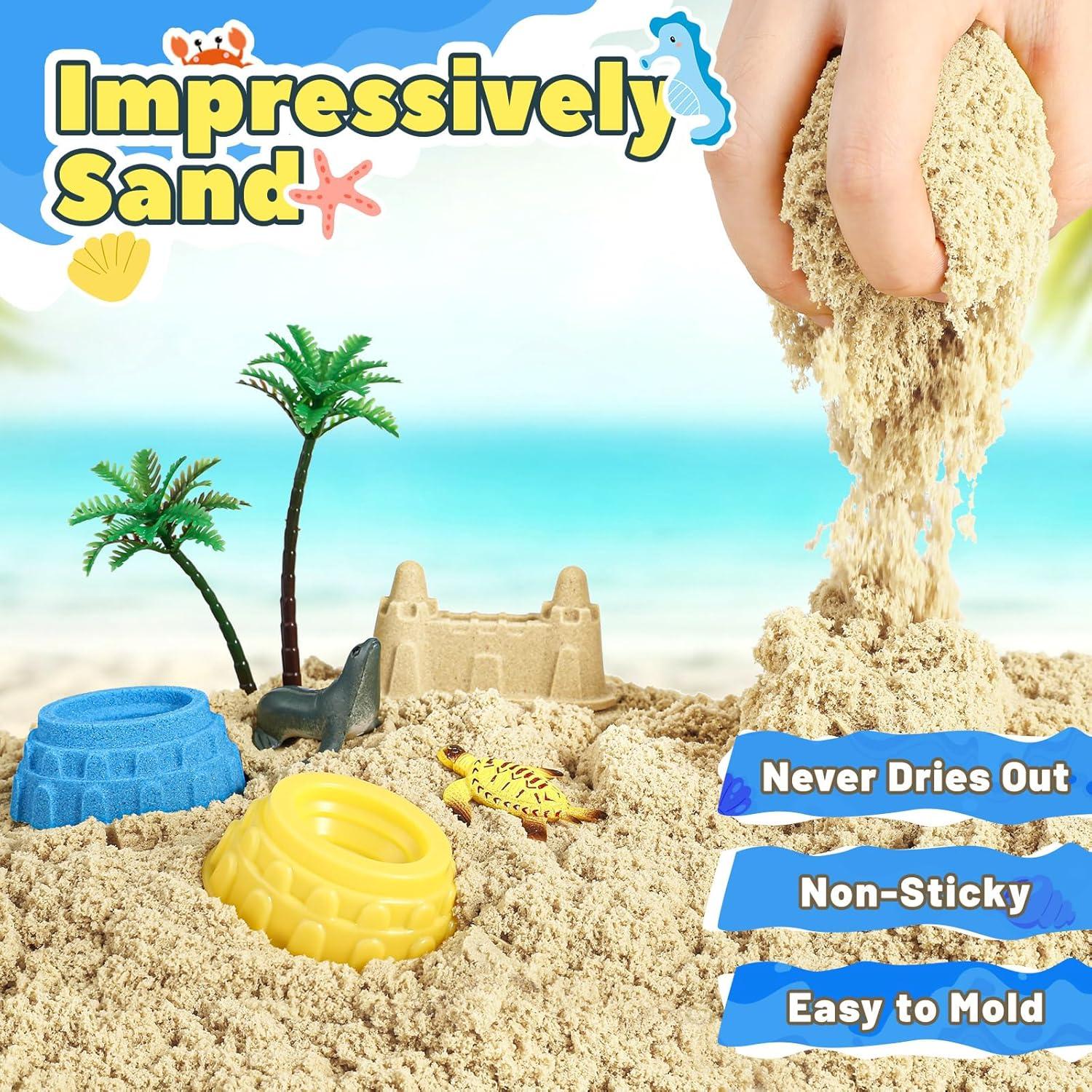 Kit de Arena Sensorial FRUSE con 38 Piezas para Niños