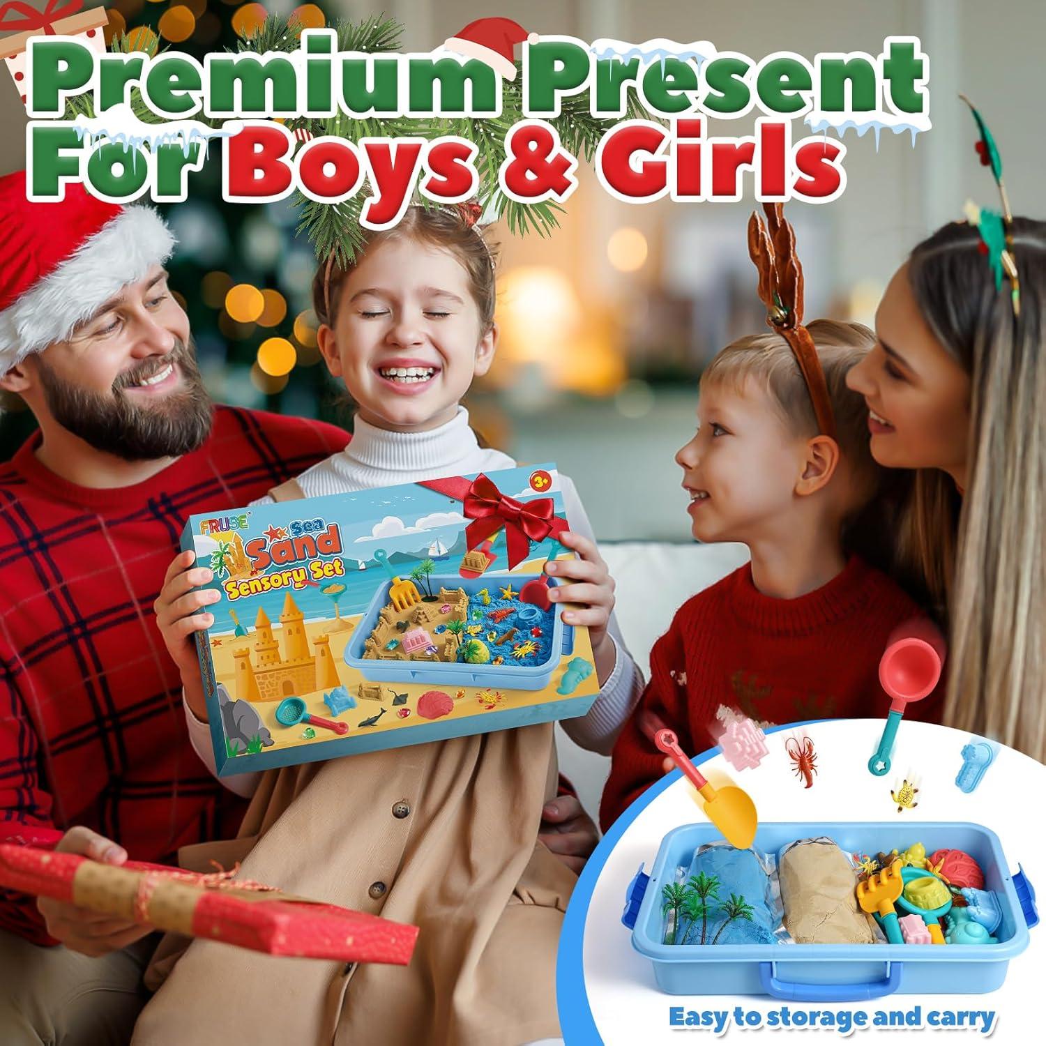 Kit de Arena Sensorial FRUSE con 38 Piezas para Niños