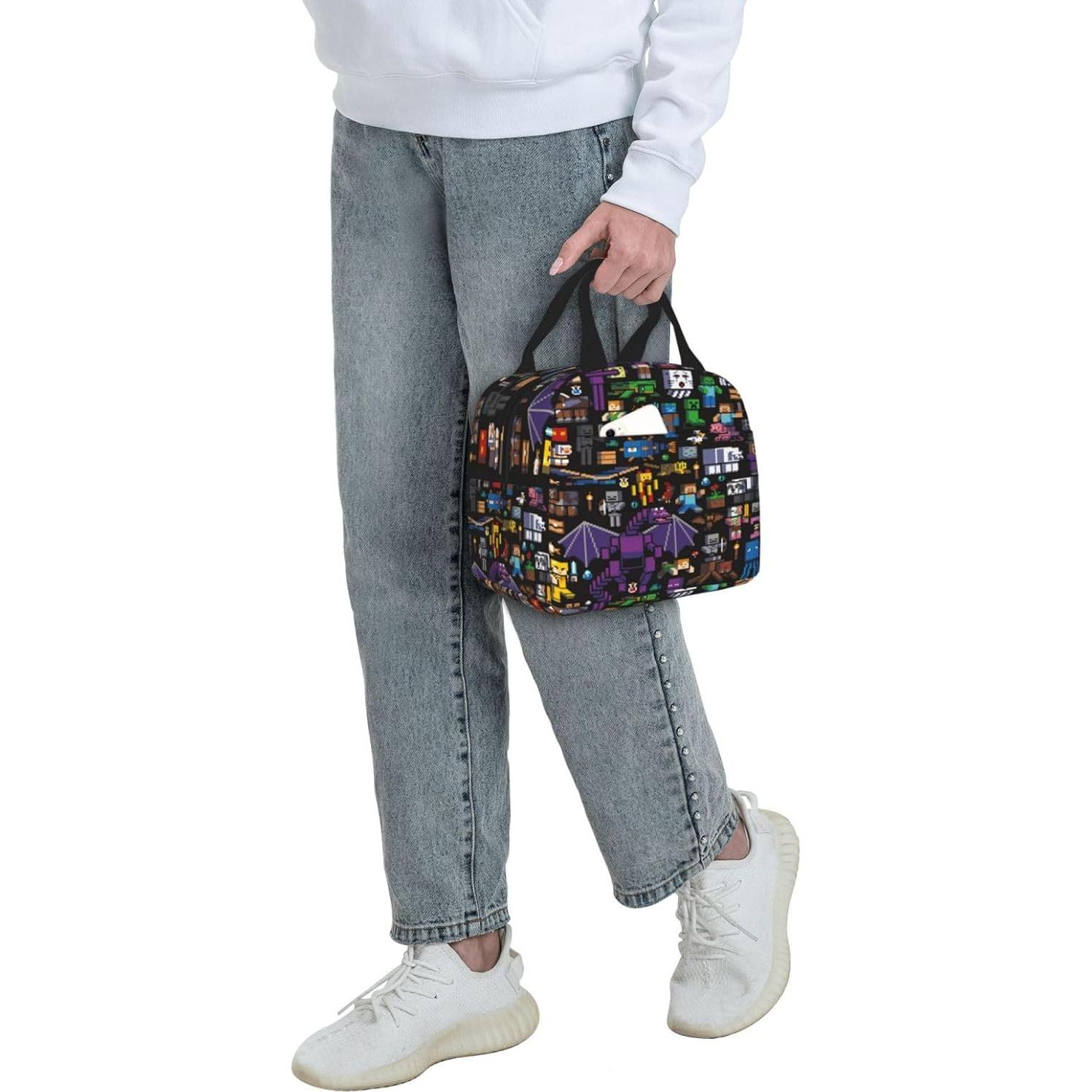 Bolsa de Almuerzo Aislada Umerwasv Negra 10L Impermeable