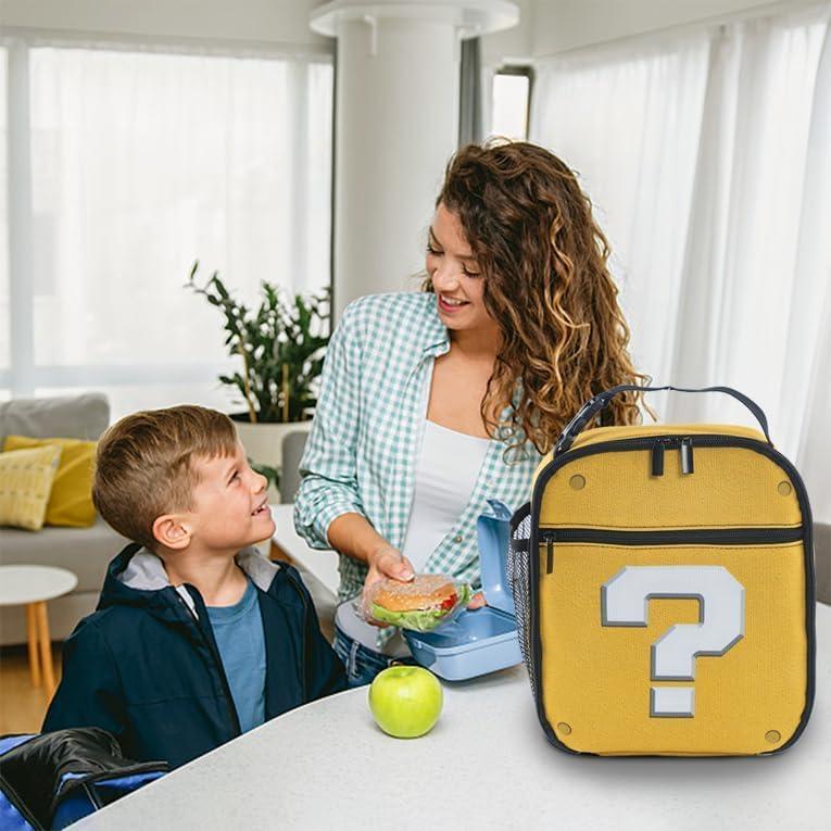 Bolsa de Almuerzo TIANXIADIYI Amarilla Dibujo Animado 20.3x10.2x25.4 cm
