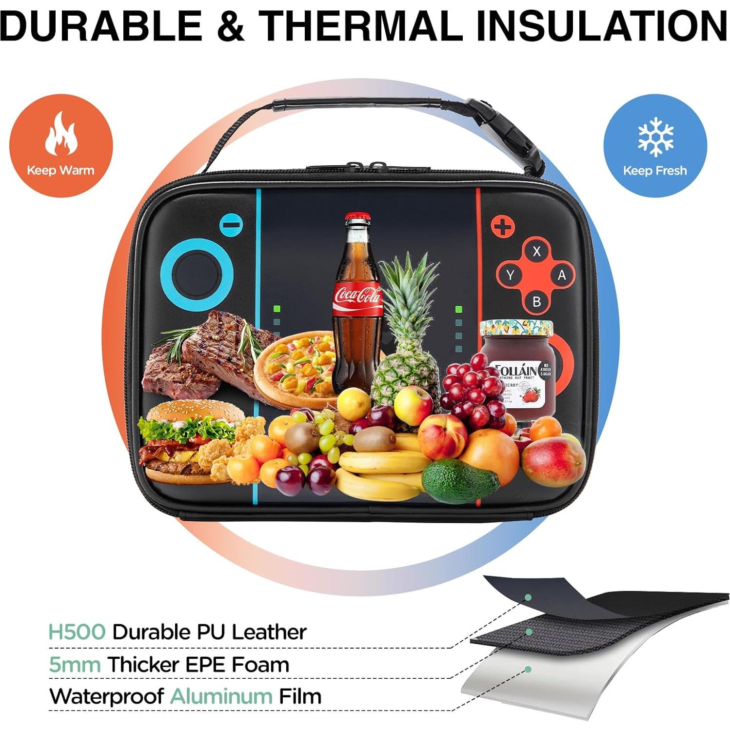 Lonchera Aislada Gamer Hairao - Bolsa de Almuerzo 3.4kg