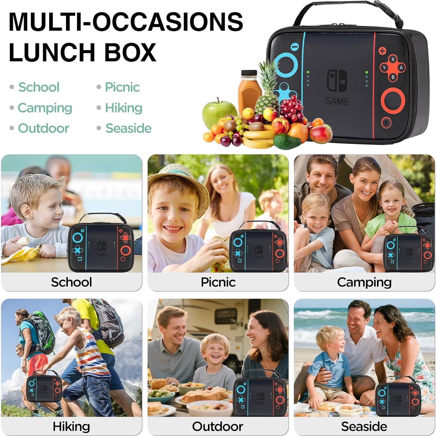 Lonchera Aislada Gamer Hairao - Bolsa de Almuerzo 3.4kg