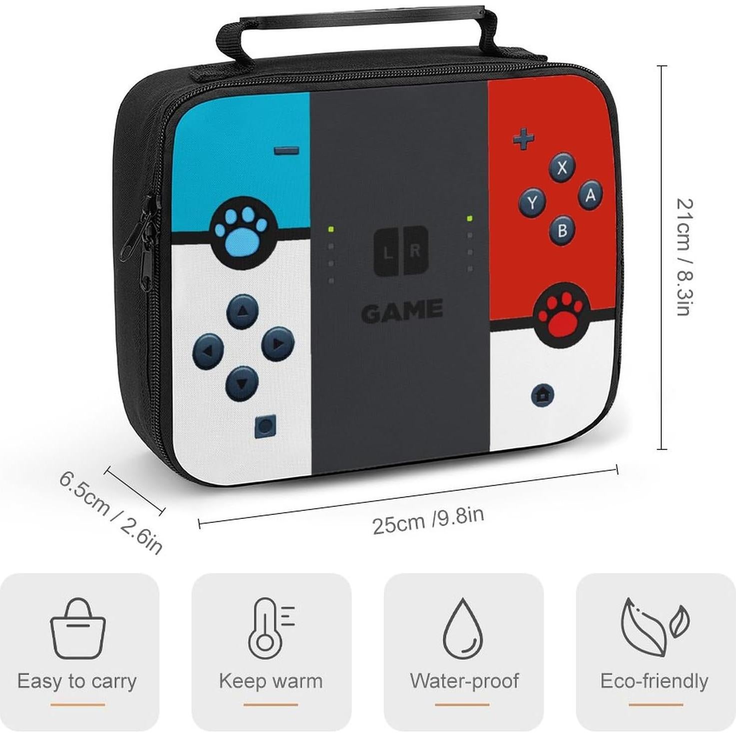 Bolsa de Almuerzo Reutilizable JWSXCFD Roja Aislada 0.1L