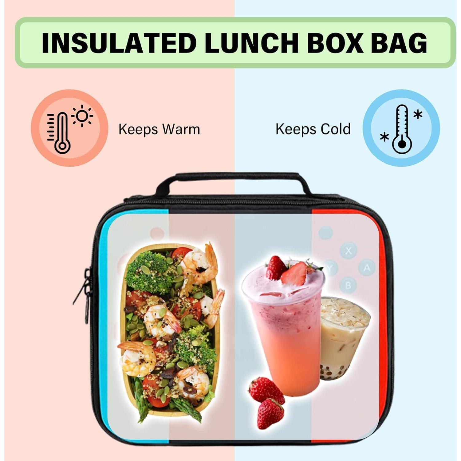 Bolsa de Almuerzo Reutilizable JWSXCFD Roja Aislada 0.1L