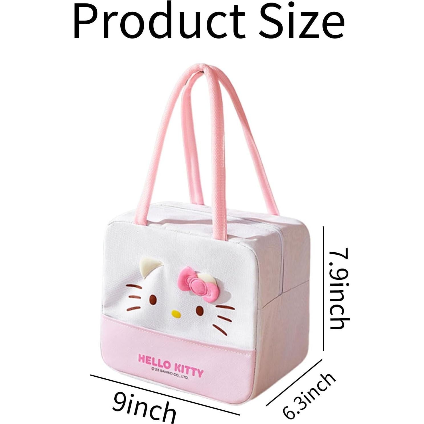 Bolsa de Almuerzo Zmioviq Rosa Anime 7L Reutilizable y Aislante