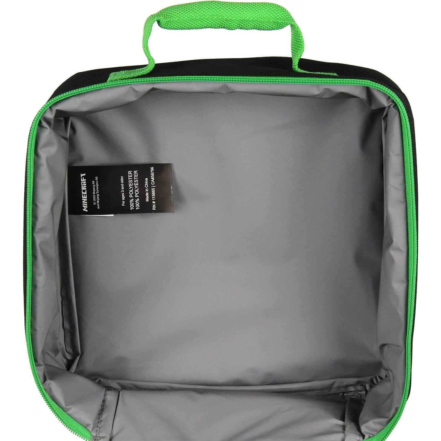 Caja de Almuerzo Aislada Bioworld Minecraft Creeper 24x20cm