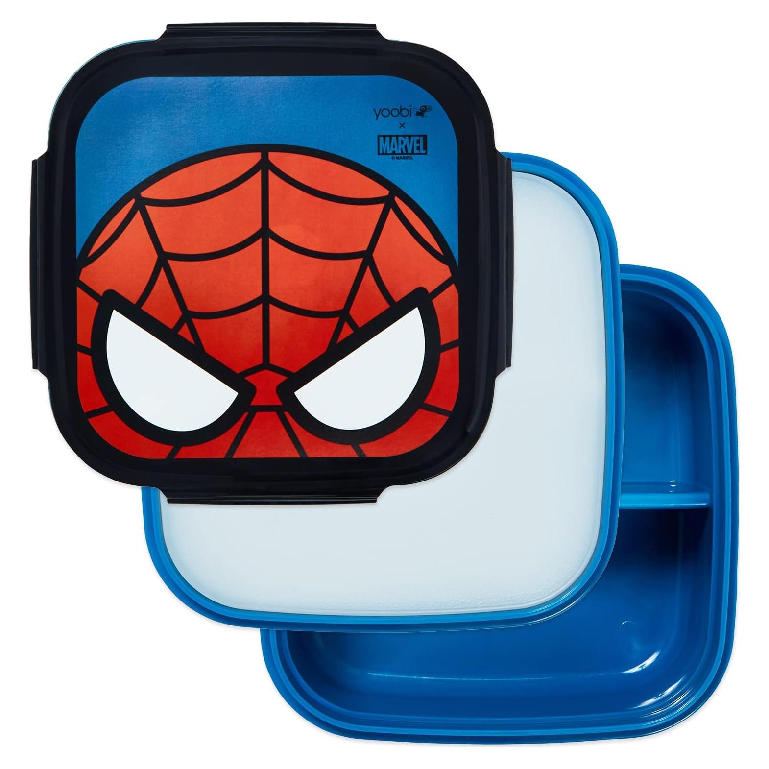 Caja de Almuerzo Yoobi Spider-Man 3 Compartimentos 2.56L