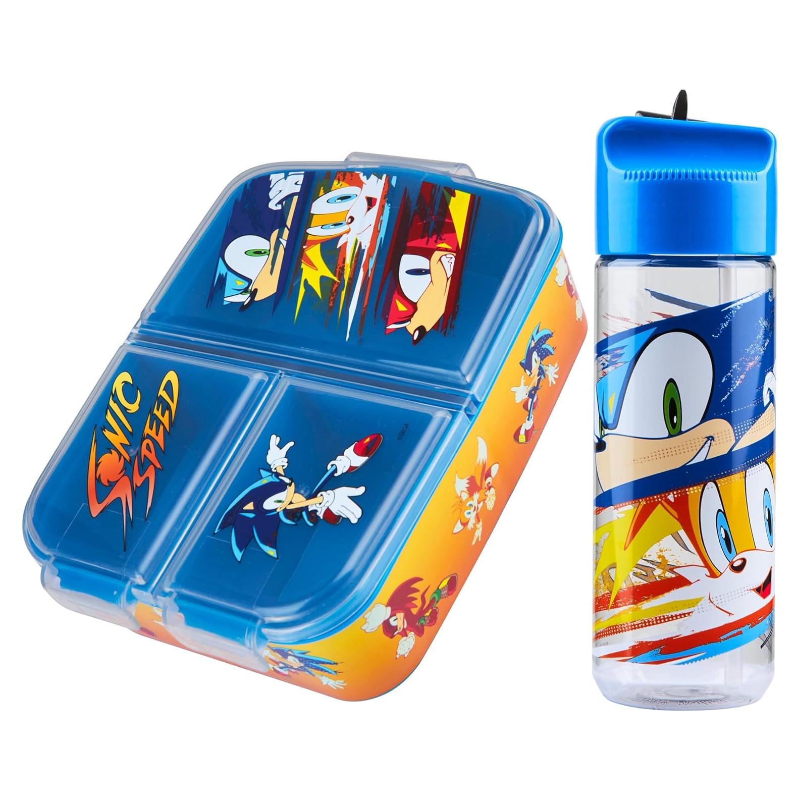 Set de Almuerzo y Botella de Agua Sonic The Hedgehog 2 Piezas