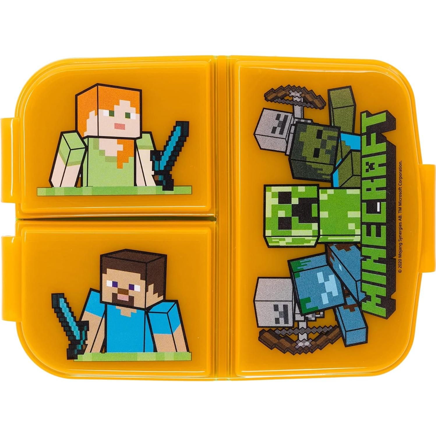 Caja de Sándwich Stor Minecraft con 3 Compartimentos 300ml