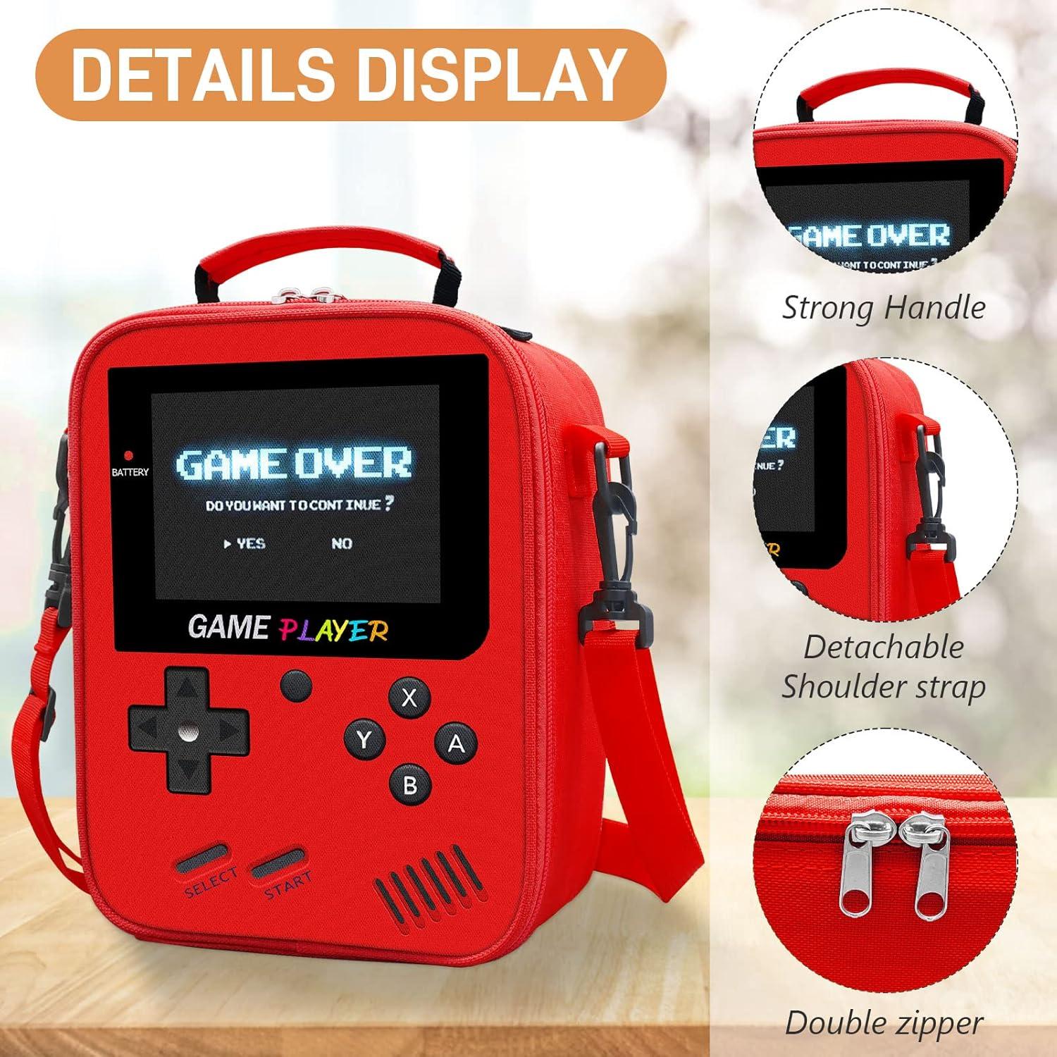 Caja de Almuerzo Gamer Ruokey Rojo 4.8L Impermeable