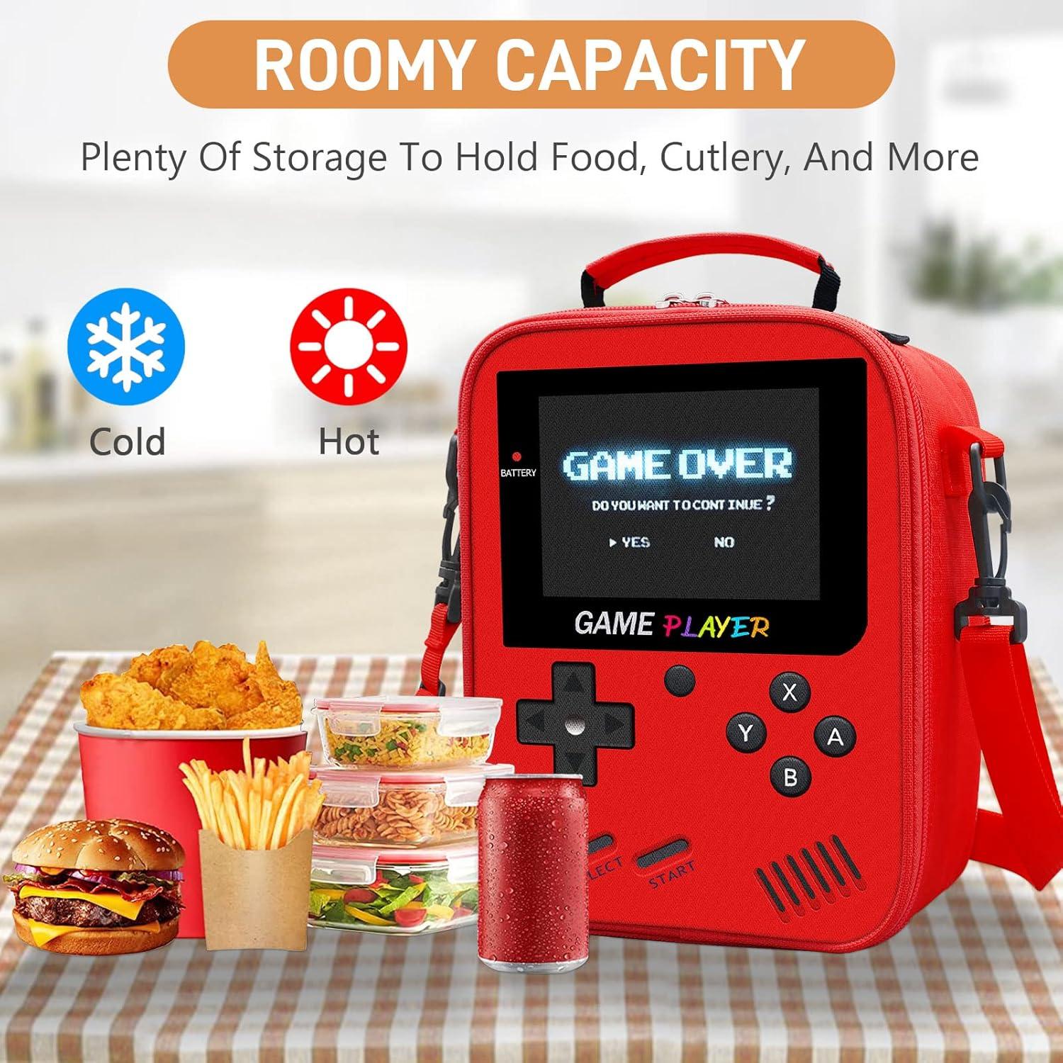 Caja de Almuerzo Gamer Ruokey Rojo 4.8L Impermeable