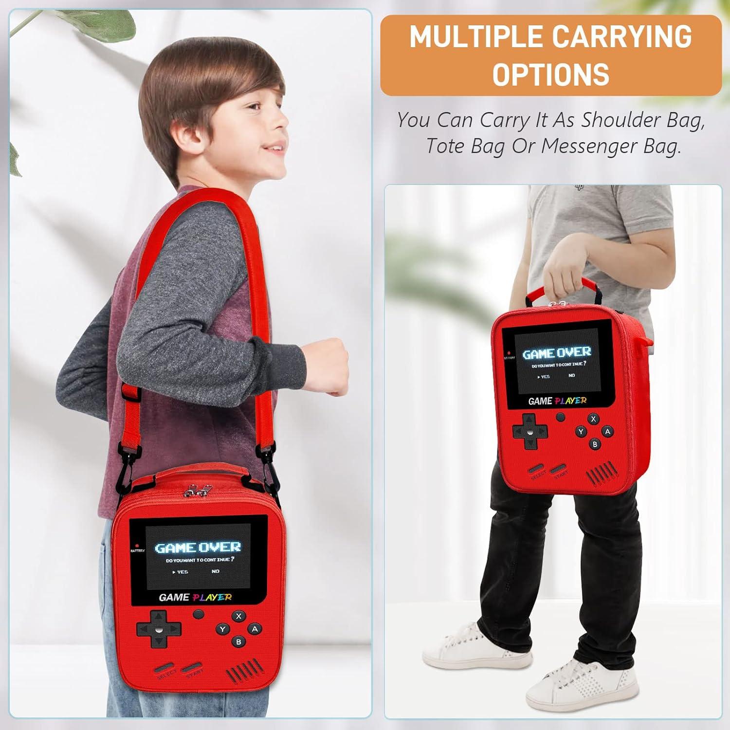 Caja de Almuerzo Gamer Ruokey Rojo 4.8L Impermeable