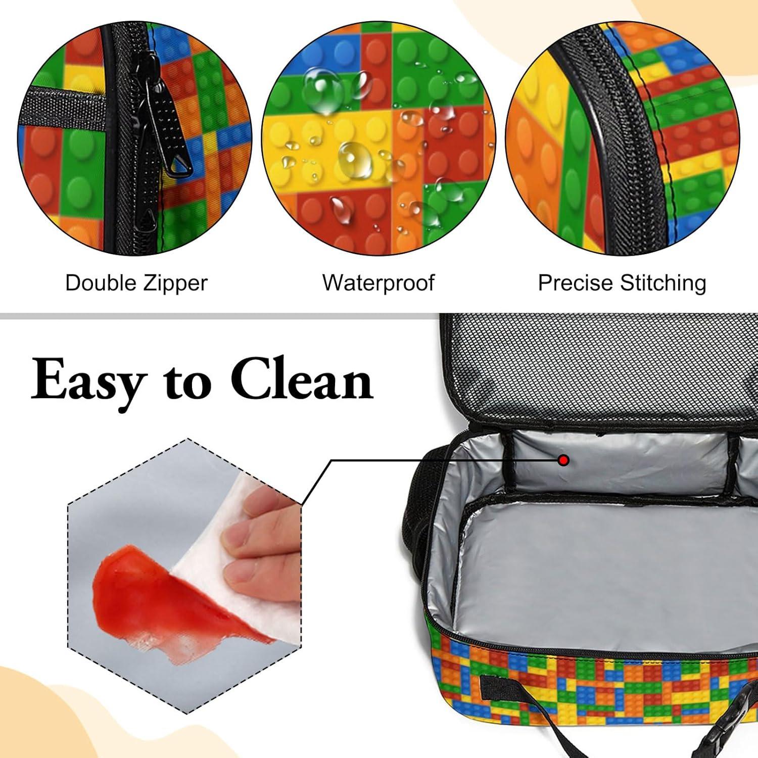 Caja de Almuerzo Grande WOBAGMEN Ladrillo Aislada 7.6L