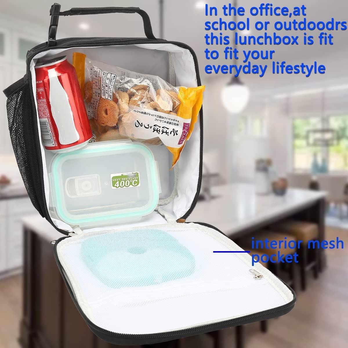 Bolsa de Almuerzo Aislada FlowFly Negra 1.2L para Niños