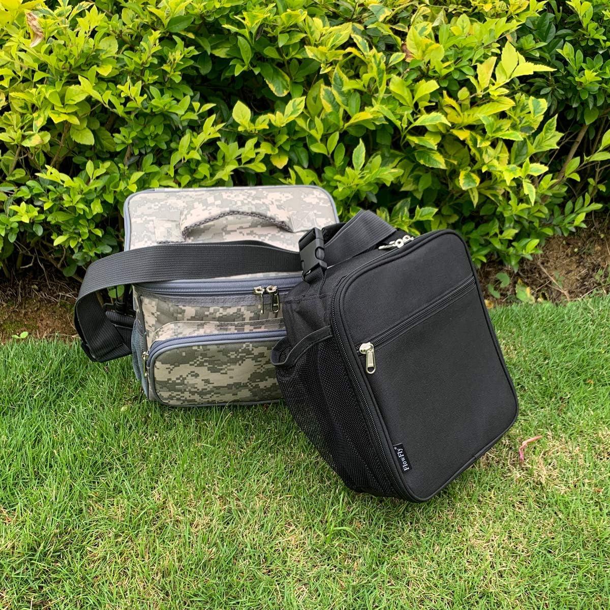 Bolsa de Almuerzo Aislada FlowFly Negra 1.2L para Niños