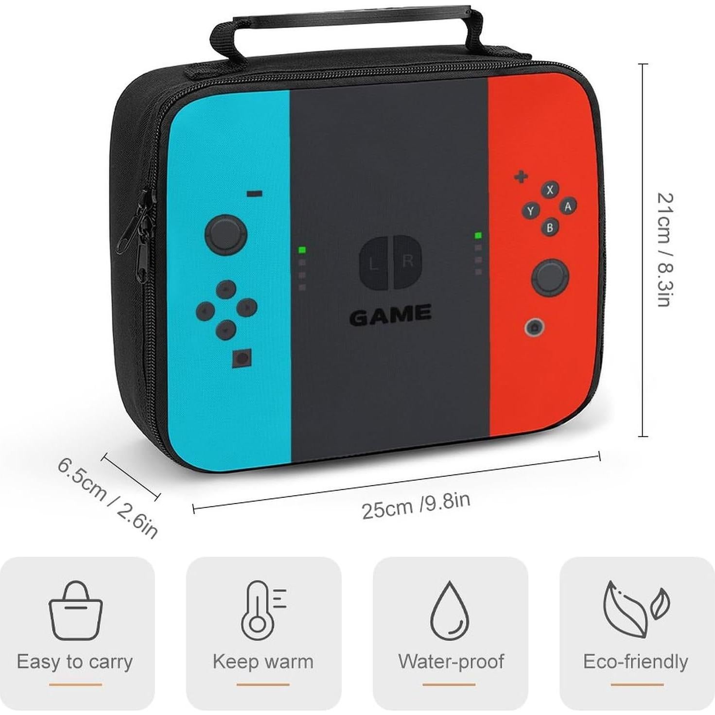 Bolsa de Almuerzo Luatdmx Juego-01 Impermeable Aislante 24.99x6.50x20.99cm