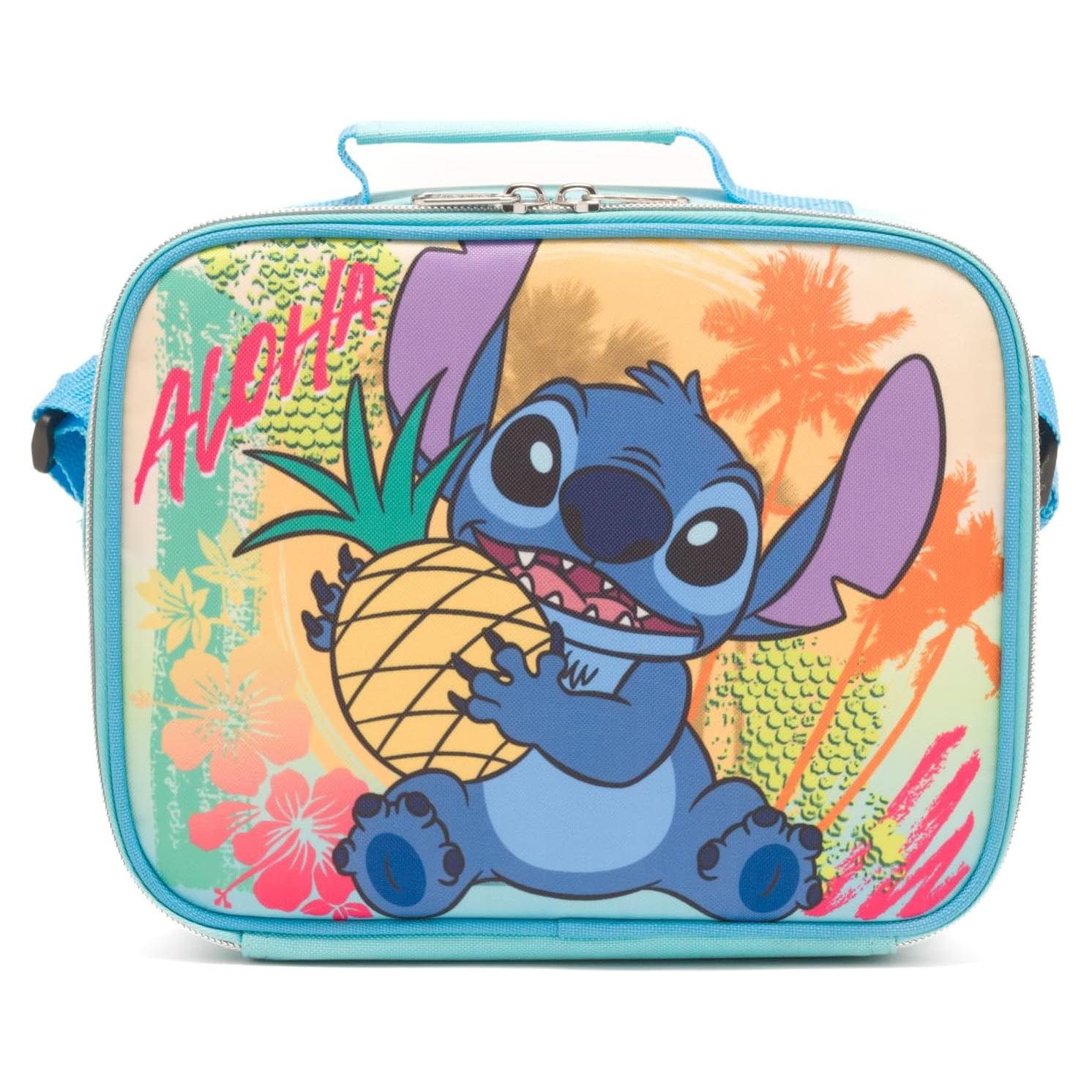 Bolsa de Almuerzo Aislada Ruz Stitch Rosa 24.1x19.1 cm